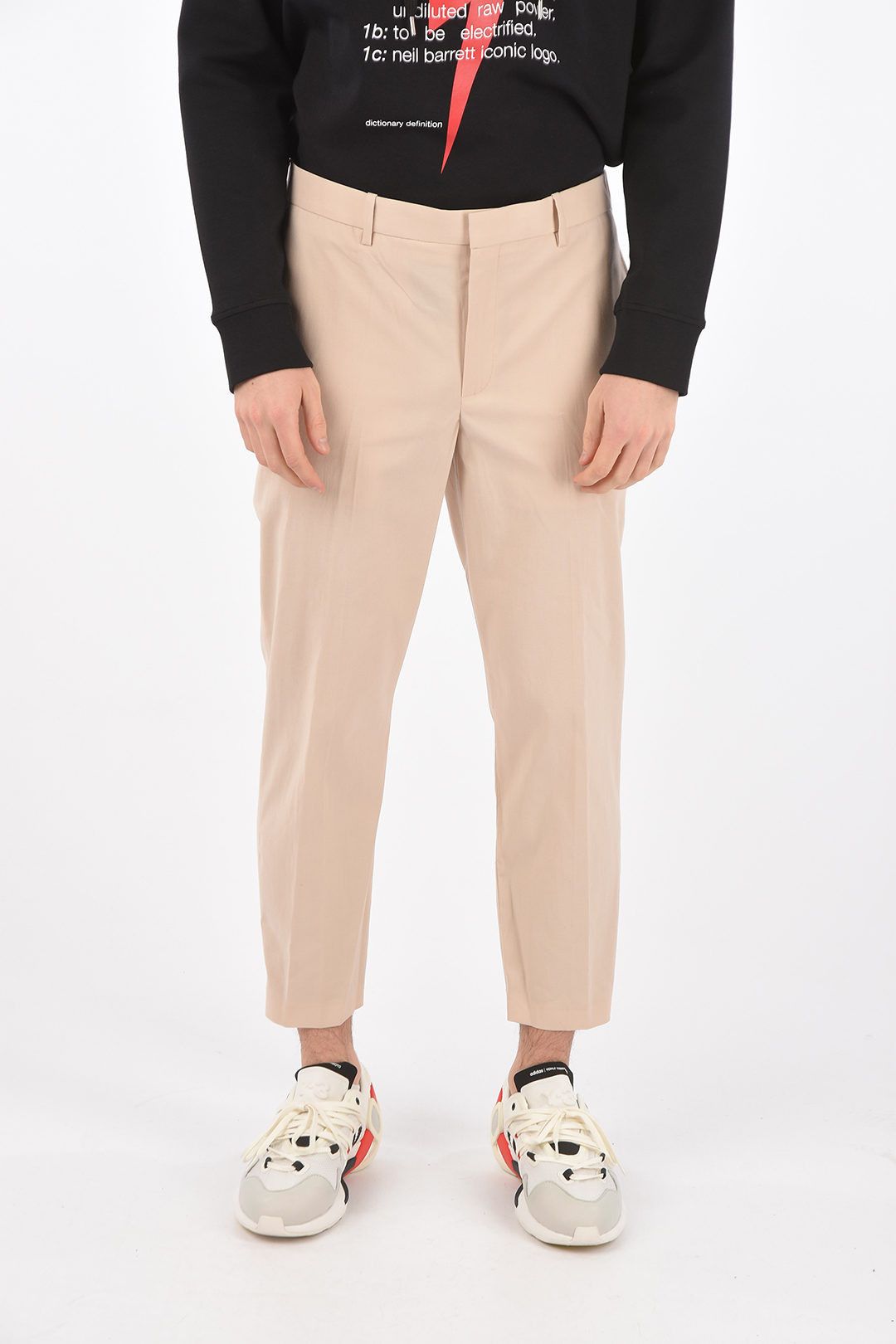 image of Neil Barrett Og1Mm1223 Trouser In Beige, Men's (Size 28)