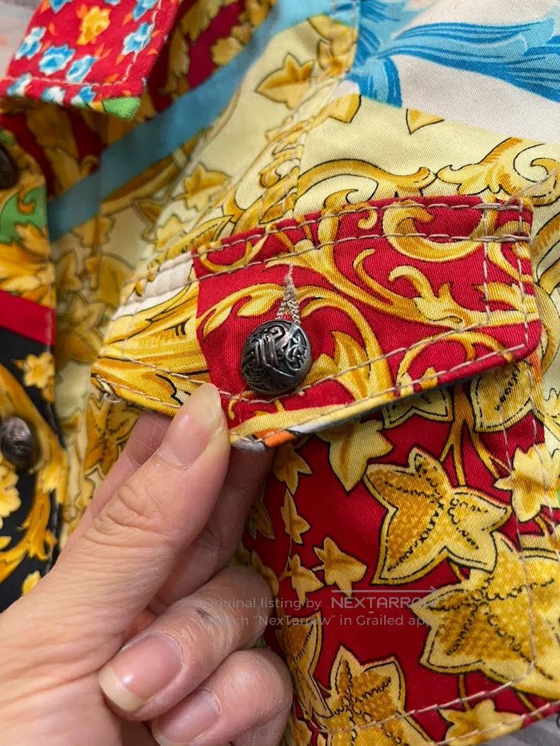 Versace Versace Reworked full of flowers jacket Size S / US 4 / IT 40 - 4 Thumbnail