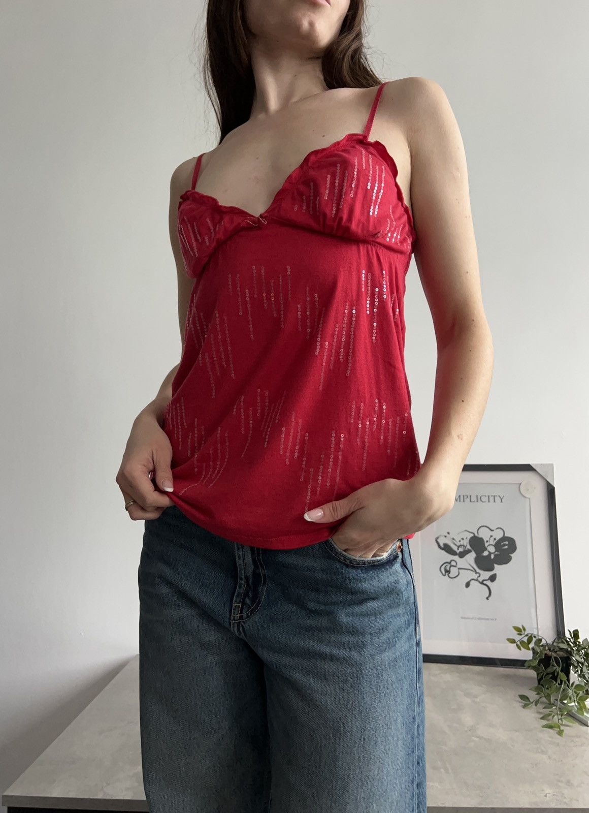 Victoria's Secret × Vintage Victoria’s Secret Vintage Cute Sequins Top Y2K 00s Size S / US 4 / IT 40 - 4 Thumbnail