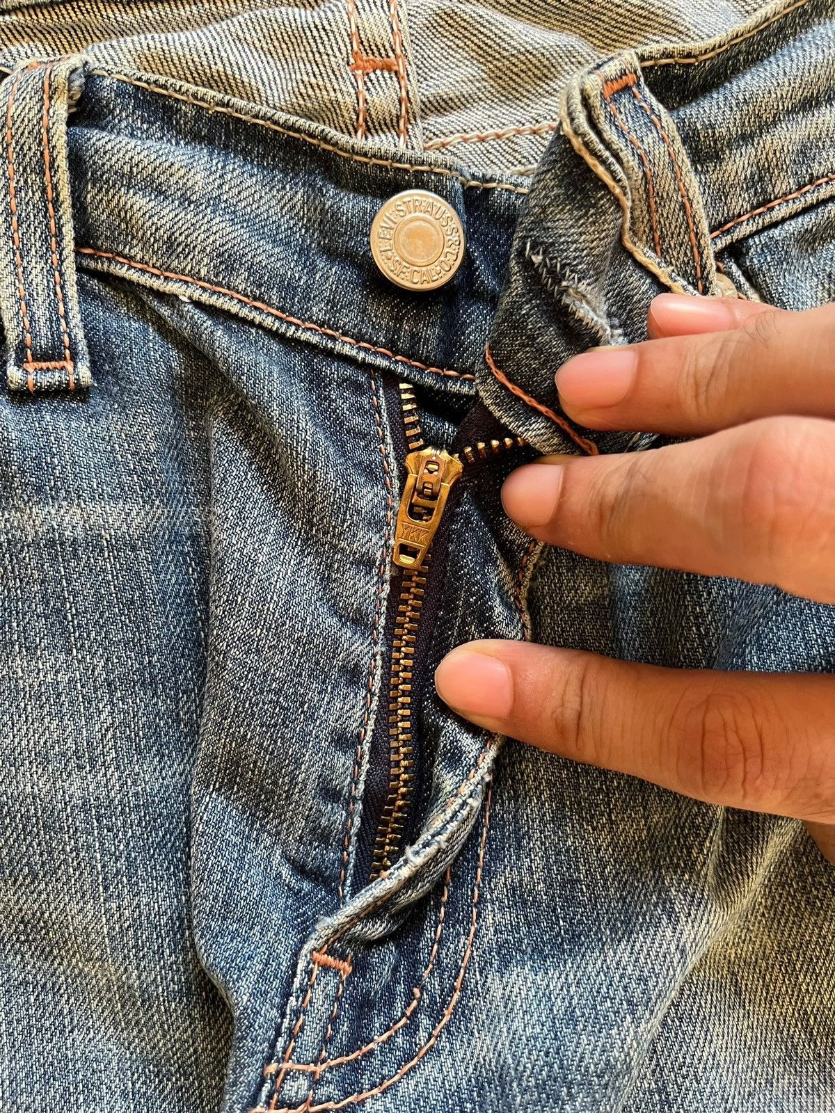Levi's × Levi's Vintage Clothing Vintage 90s Levis 529 Faded Wash Distressed Flare Jeans Size US 29 - 3 Thumbnail
