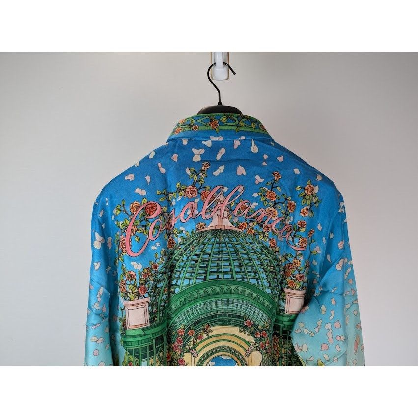 Casablanca o1rshd1 L'Amour En Fleur Long Sleeve Silk Shirt in Multi Size US XL / EU 56 / 4 - 11 Thumbnail