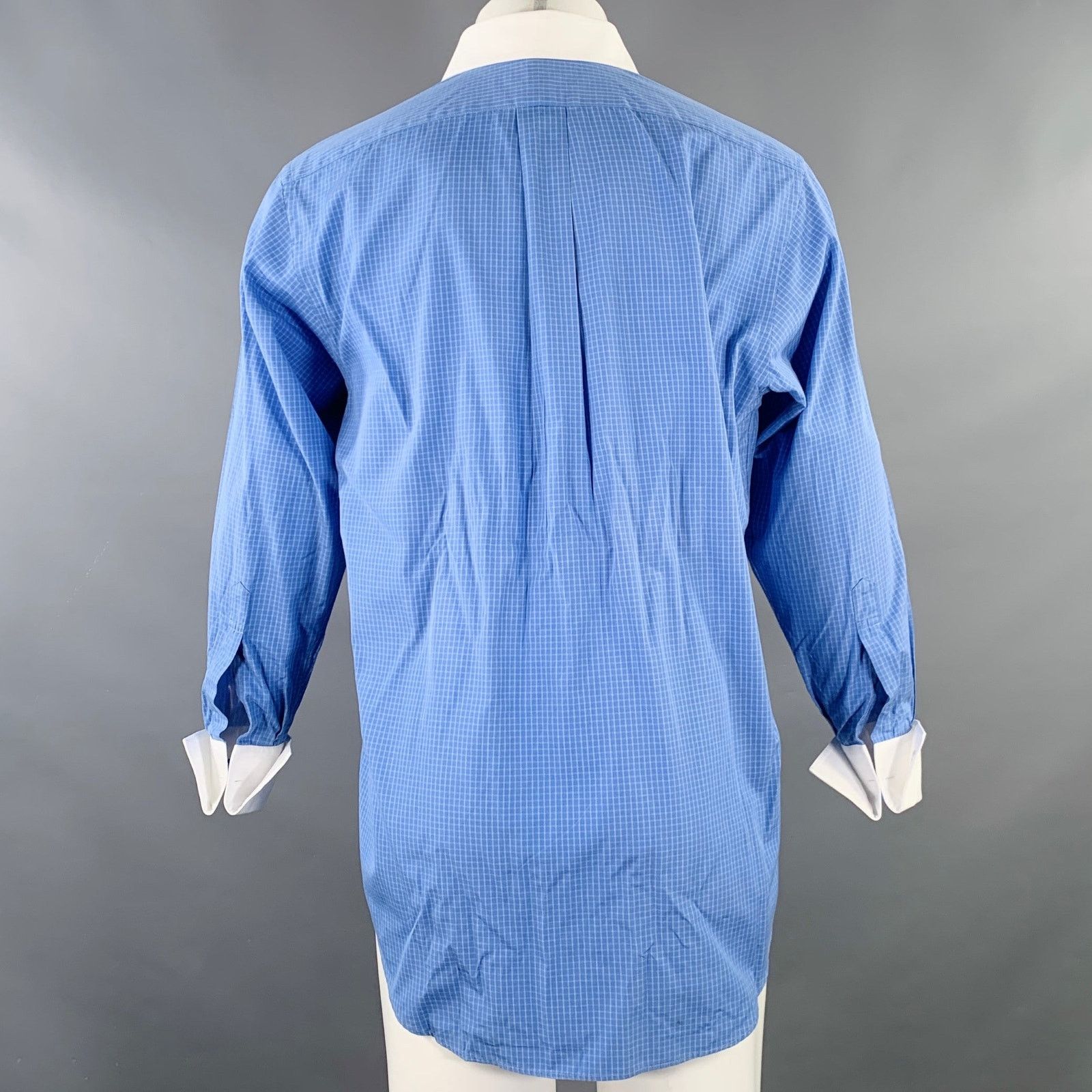 Polo Ralph Lauren POLO by RALPH LAUREN Blue White Grid Cotton One Pocket Size US M / EU 48-50 / 2 - 4 Thumbnail