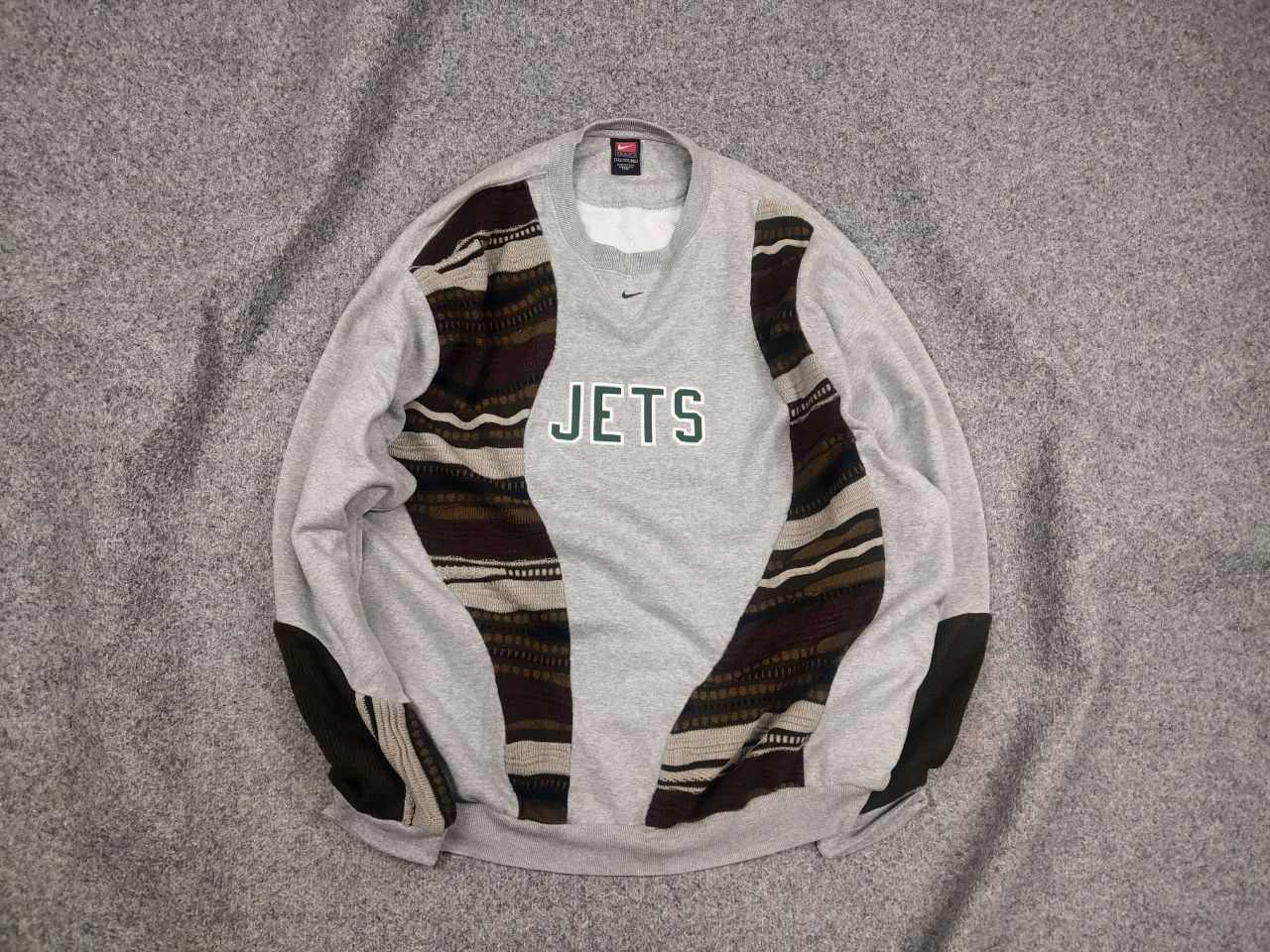 Nike Vintage Nike Jets NFL Logo Design custom sweatshirts sweater Size US XL / EU 56 / 4 - 1 Thumbnail