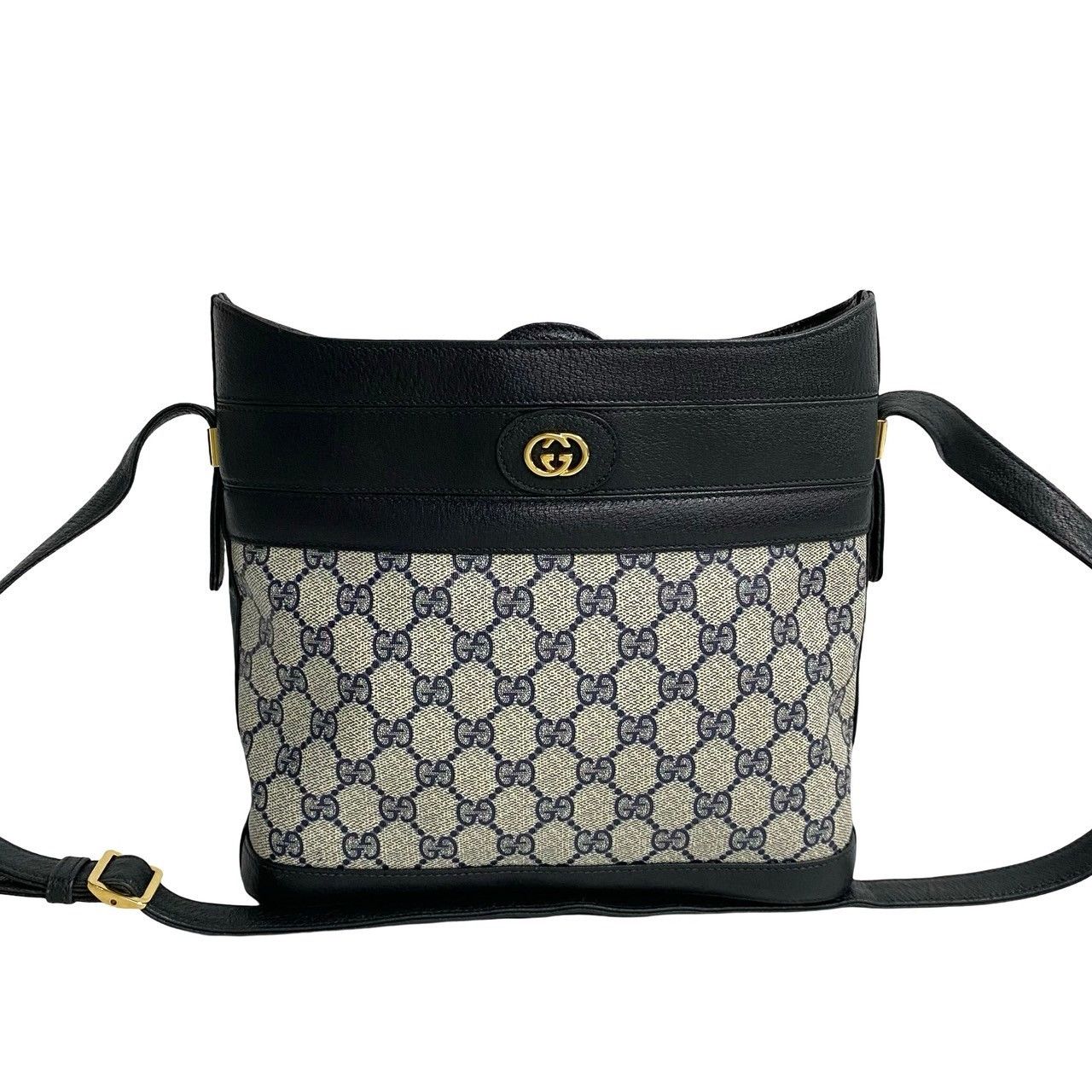 Gucci Gucci GG Canvas Crossbody Bag Leather Crossbody Bag in Very Good Condition Size ONE SIZE - 1 Thumbnail