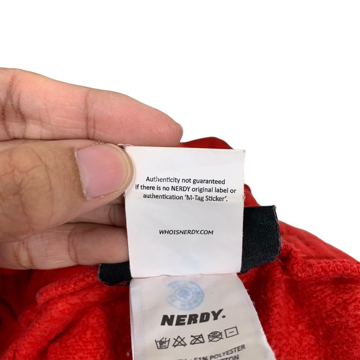 NERDY NERDY Big Logo Drawstring Red Sweatpant #1480-C67 Size US 30 / EU 46 - 14 Thumbnail