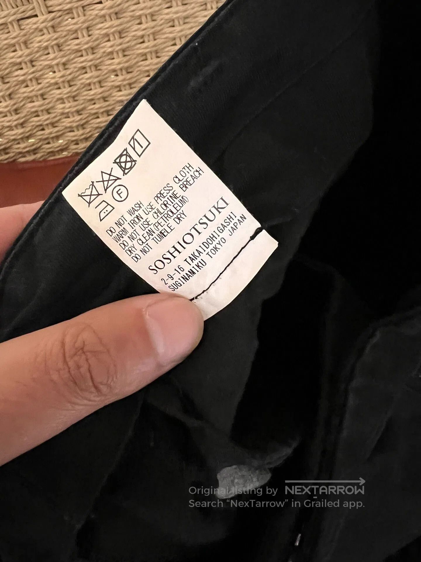 SOSHIOTSUKI Soshi Otsuki Black Pocket Cargo Pants. Size US 44 / EU 60 - 5 Thumbnail