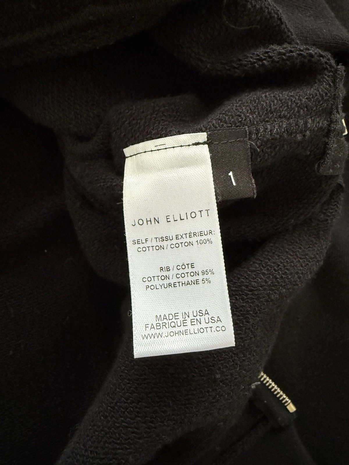 John Elliott John Elliot Villain Black Hoodie Size 1 (Small) Size US S / EU 44-46 / 1 - 3 Thumbnail