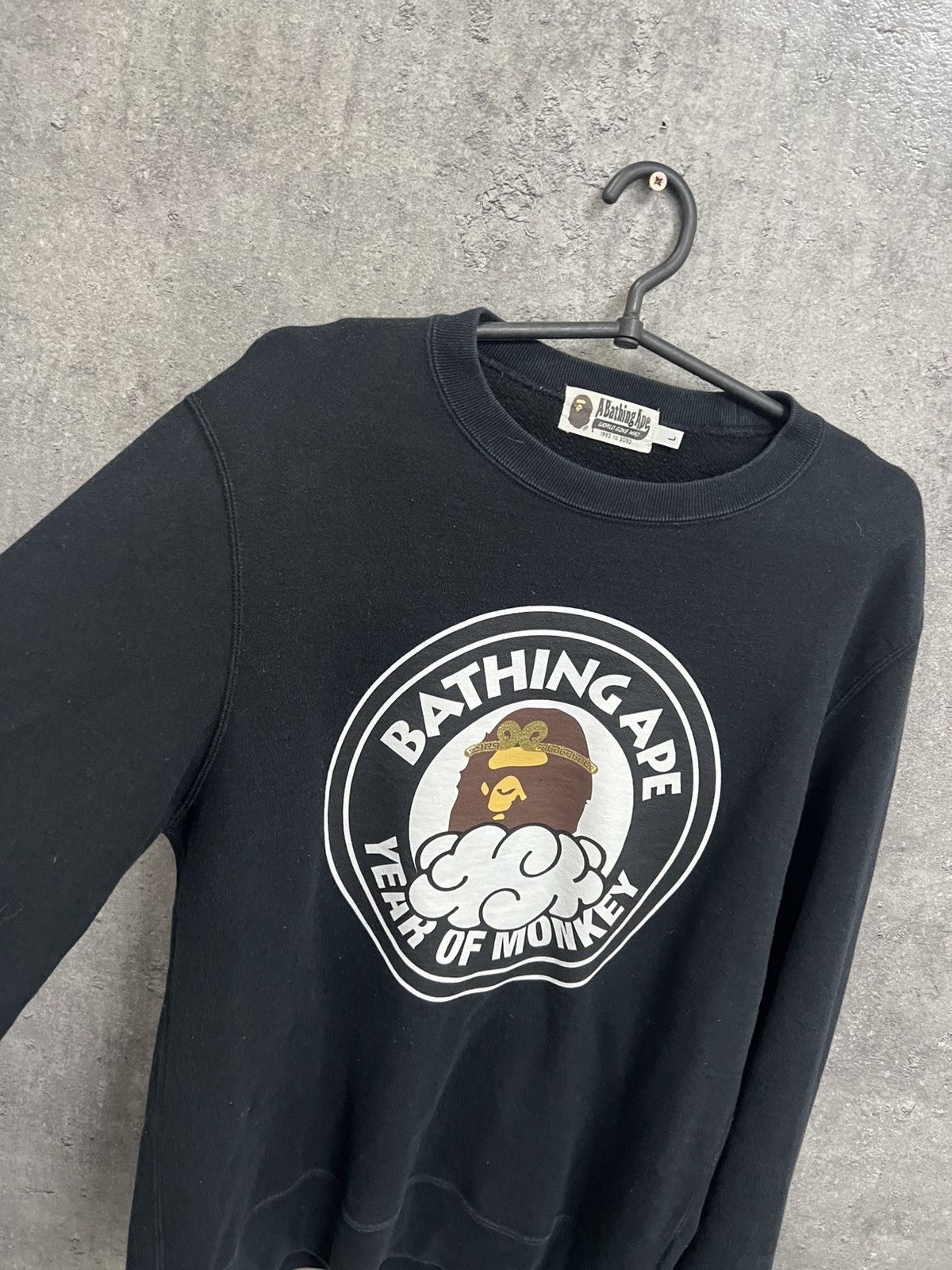 Bape RARE! Big Logo BAPE sweatshirt Size US L / EU 52-54 / 3 - 3 Thumbnail