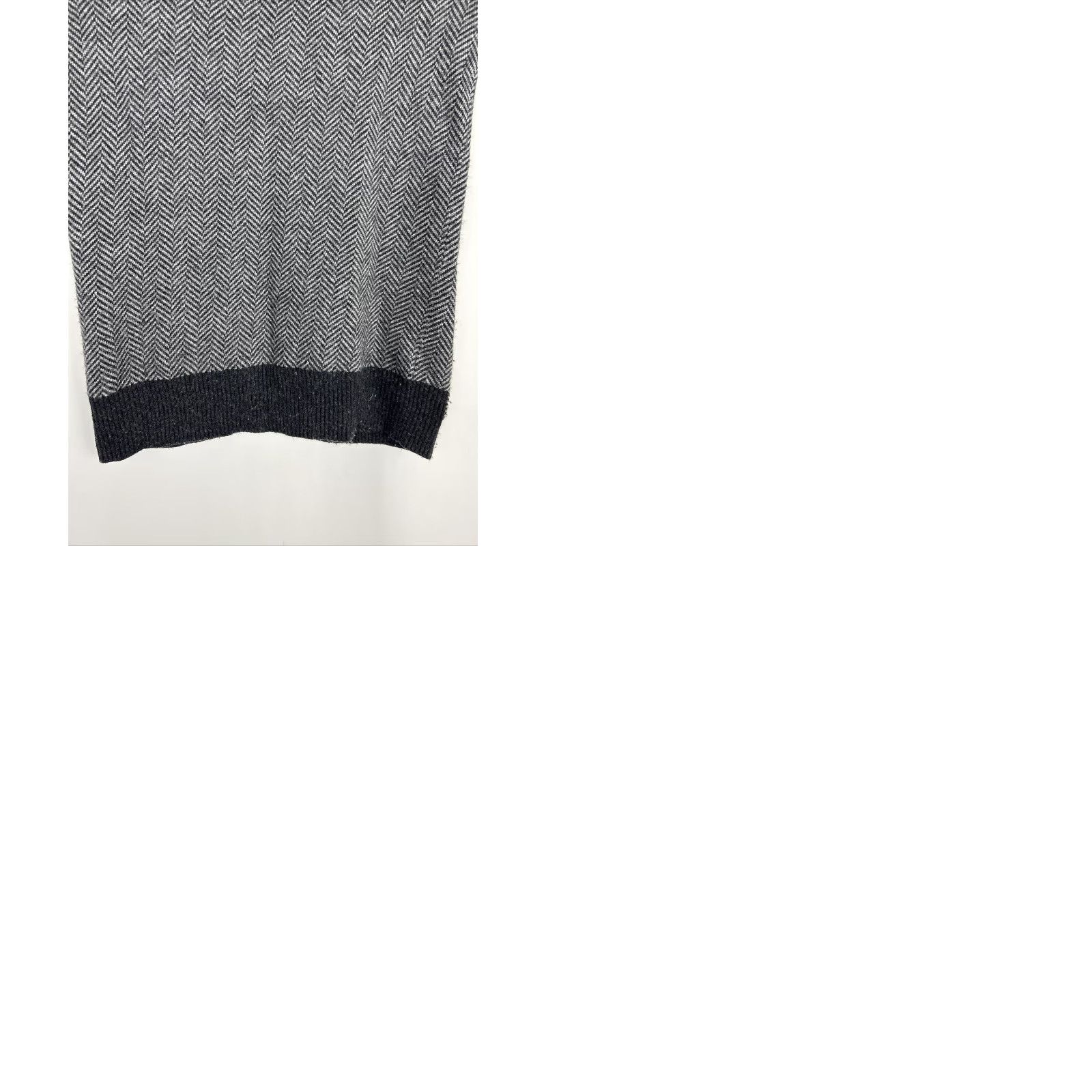 J.Crew J. Crew Cardigan Sweater Womens XS Black Gray Wool Blend Herringbone Knit Cap Sleeve V-Neck Buttons Pockets Regular Fit All Seasons Fall Winter Spring Size XS / US 0-2 / IT 36-38 - 10 Thumbnail