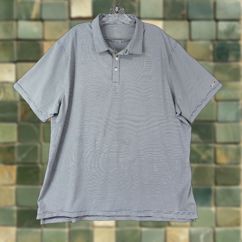 Nike Nike Dri-Fit Polo Shirt Mens 2XL Blue Striped Short Sleeve Polo Polo Shirt Mens 2XL Blue Striped Nike Dri-Fit Mens 2XL Blue Striped Short Sleeve Polo Size US XXL / EU 58 / 5 - 1 Thumbnail