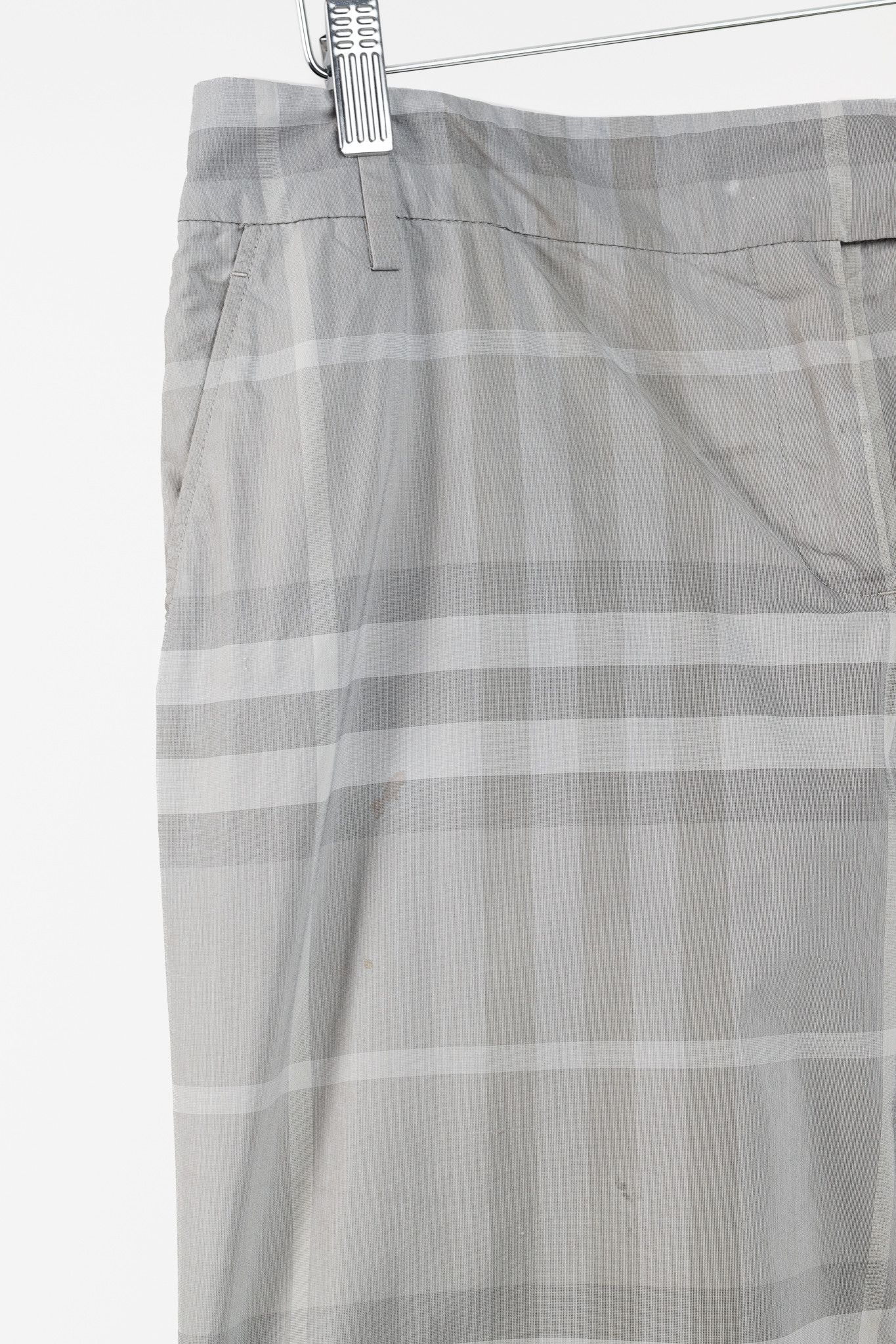 Burberry Burberry Slim City Grey Check Bermuda Shorts Size 34" / US 12 / IT 48 - 5 Thumbnail