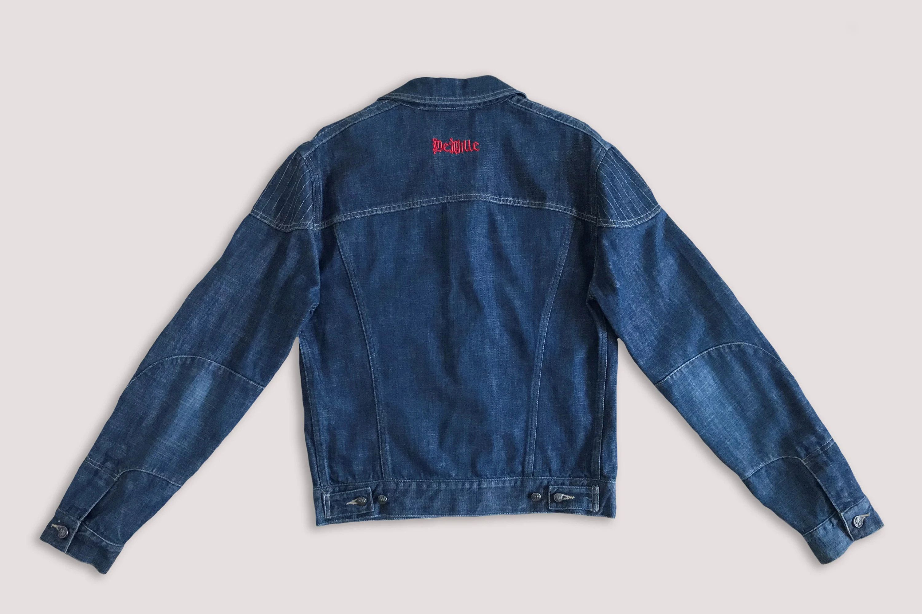 Versace Jeans Couture Vintage 90s Y2K VERSACE DeVILLE Denim Jacket Boxy Fit Unisex Size US M / EU 48-50 / 2 - 7 Thumbnail