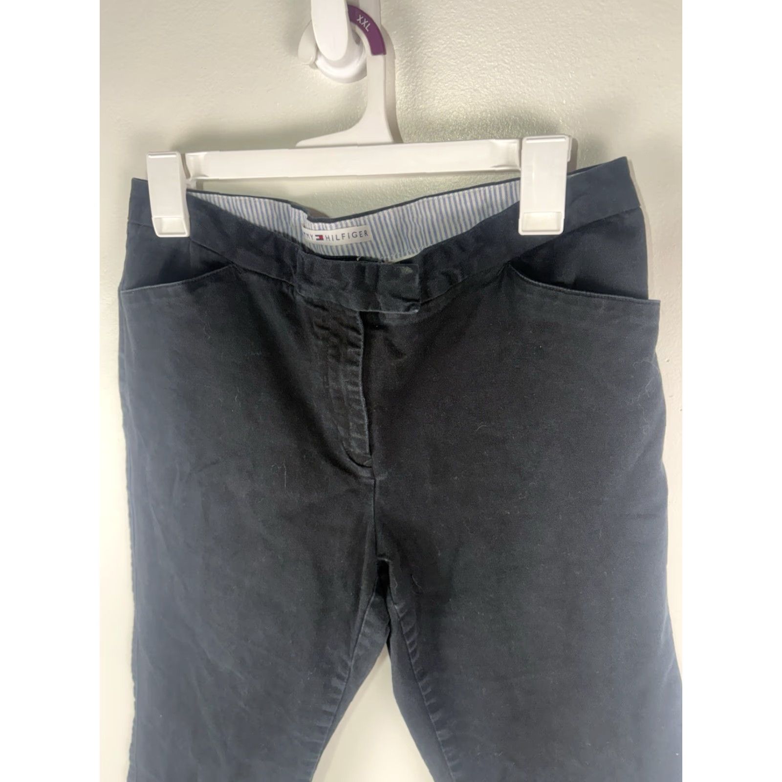 Tommy Hilfiger Tommy Hilfiger Black Cropped Pants Women's Size 12 Casual Workwear 90s Size 34" / US 12 / IT 48 - 2 Thumbnail