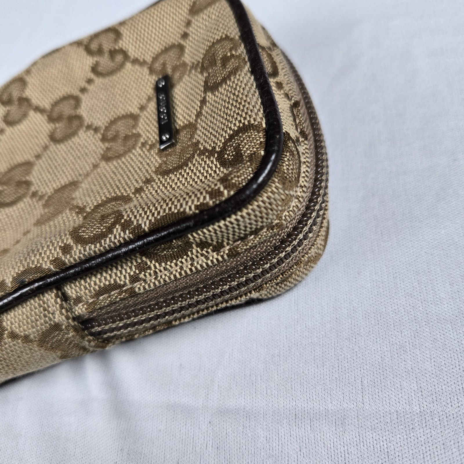 Gucci Gucci Monogram Mini Zip Canvas Pouch Size ONE SIZE - 5 Thumbnail