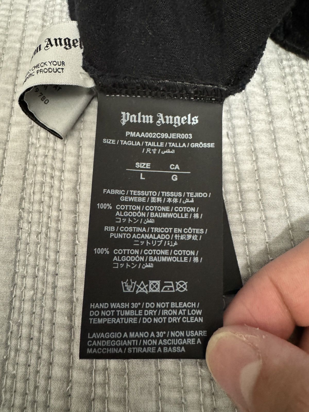 Palm Angels Palm Angels Doubled Logo Over T Shirt Size US L / EU 52-54 / 3 - 7 Thumbnail