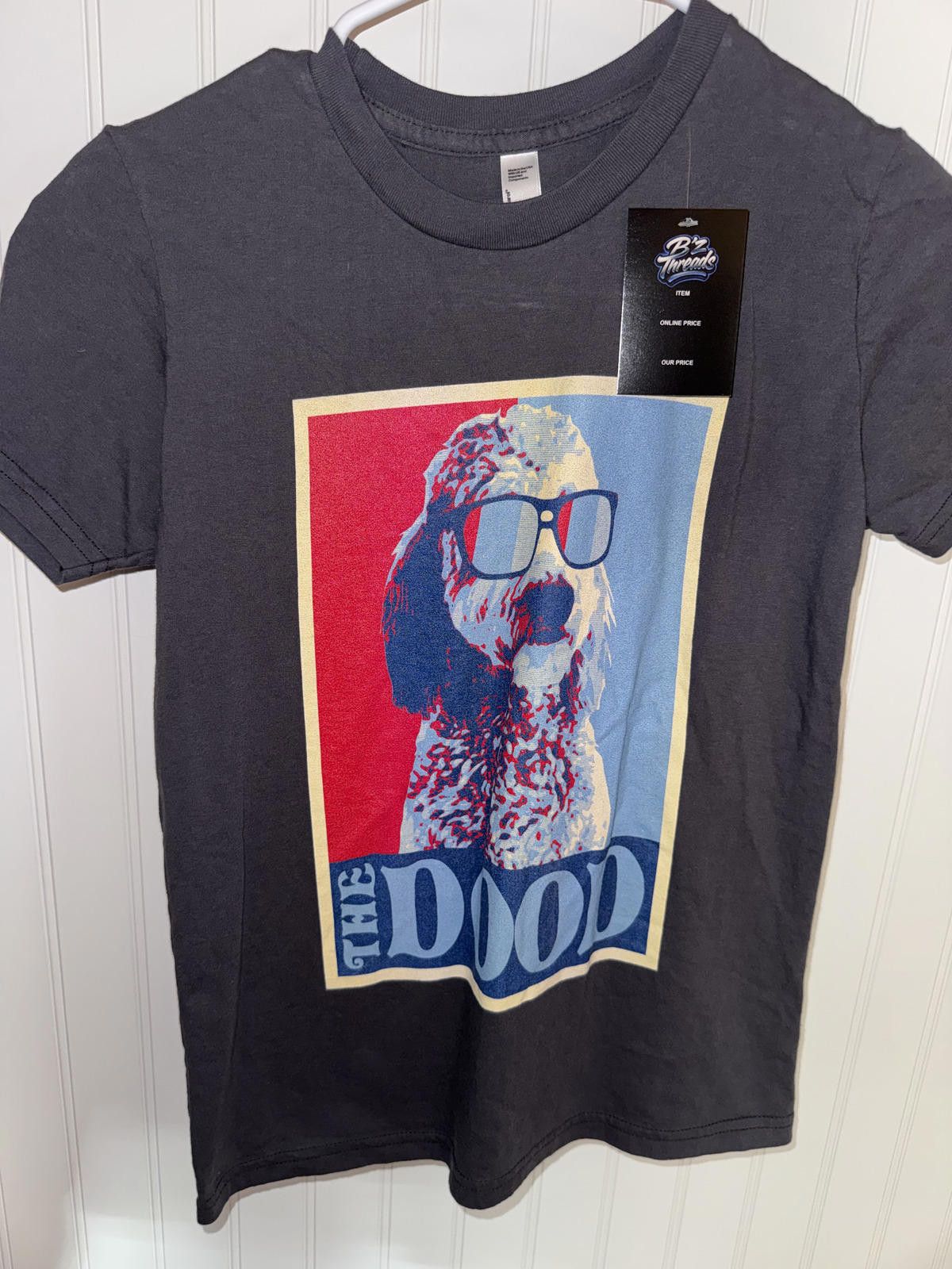 American Apparel American Apparel Gray Graphic T-Shirt Size 12 The Dood Dog Size US XXS / EU 40 - 1 Thumbnail
