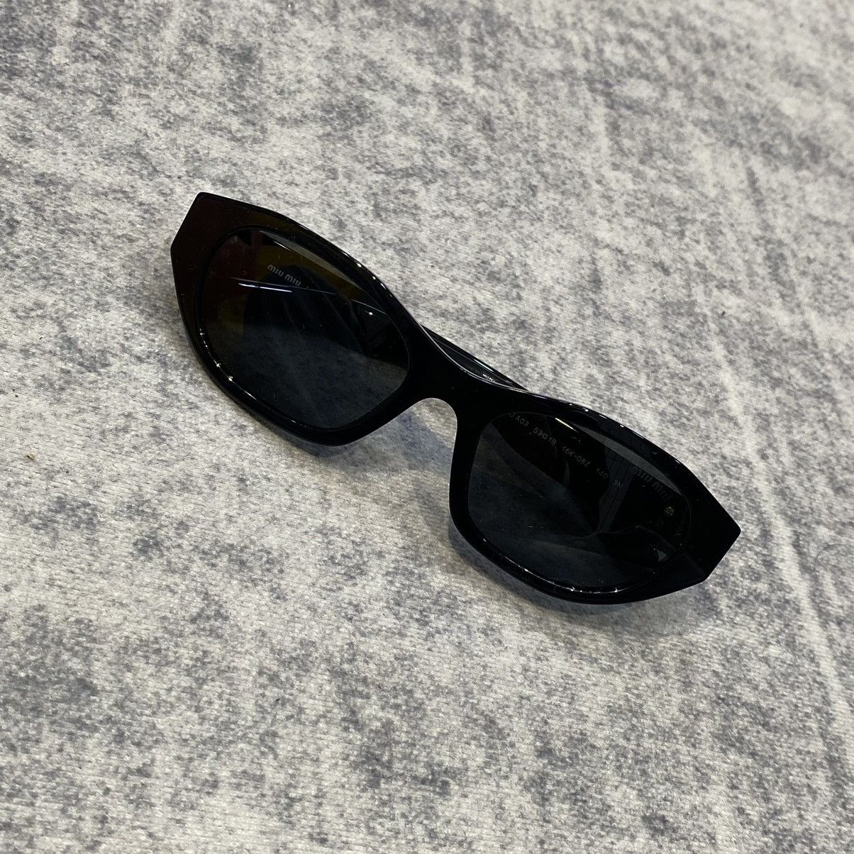 Miu Miu MIU MIU 0MU A03S 16K08Z BLACK DARK GREY Size ONE SIZE - 4 Thumbnail