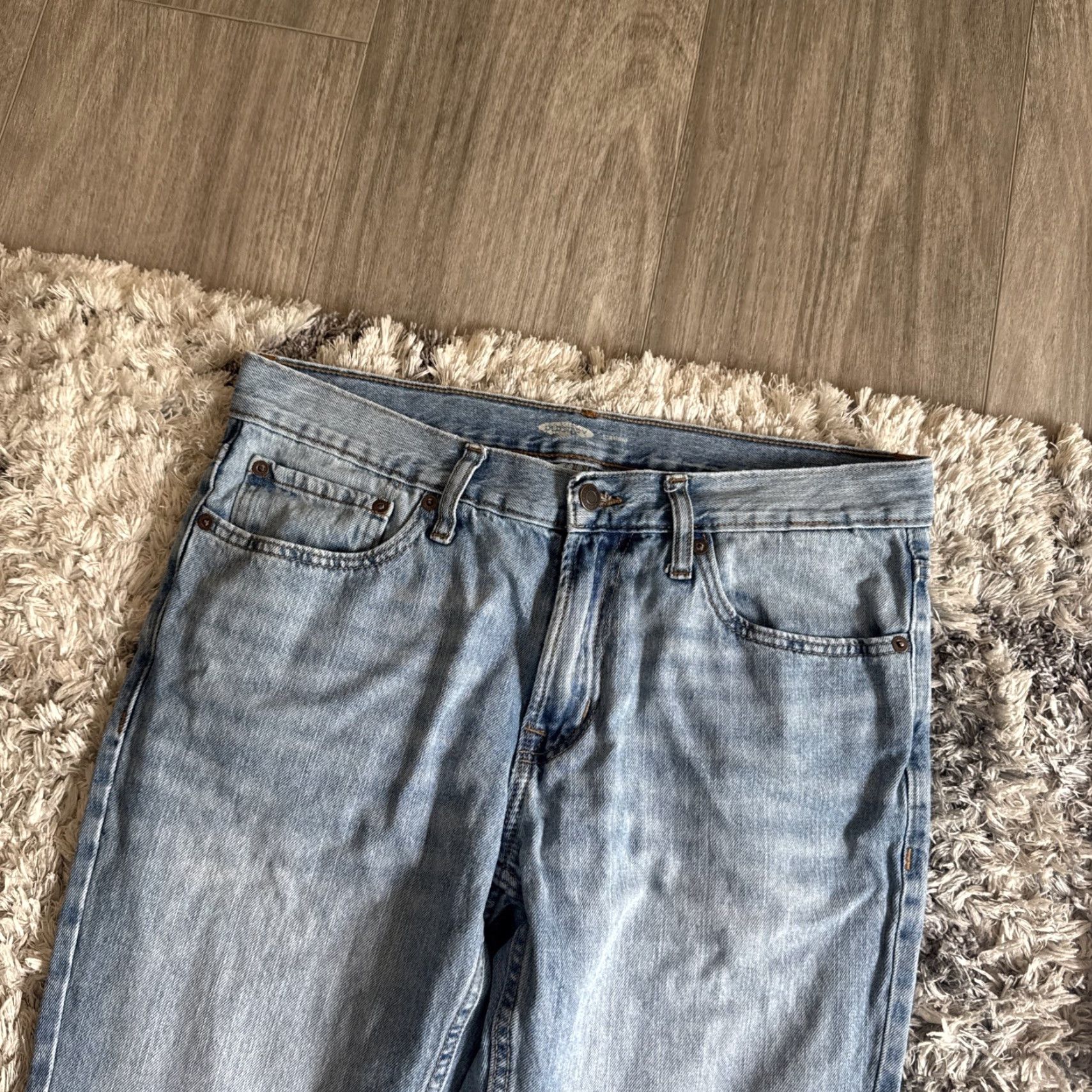 Old Navy VINTAGE Old Navy Jeans Mens 32x34 Blue Denim Straight Washed 00s Casual Size US 32 / EU 48 - 2 Thumbnail