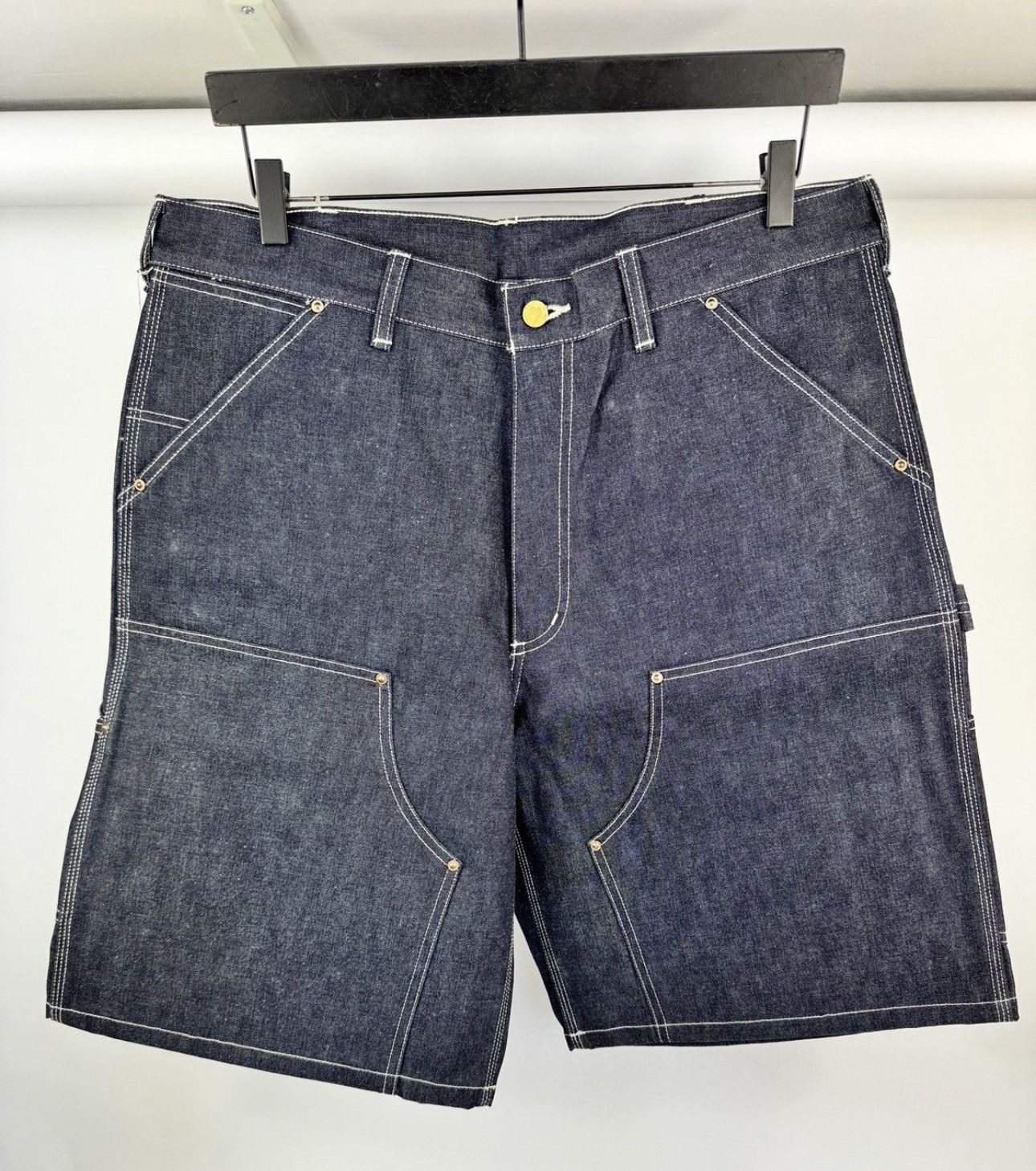 Saint Michael DENIM CARPENTER SHORTS Size US 34 / EU 50 - 1 Thumbnail