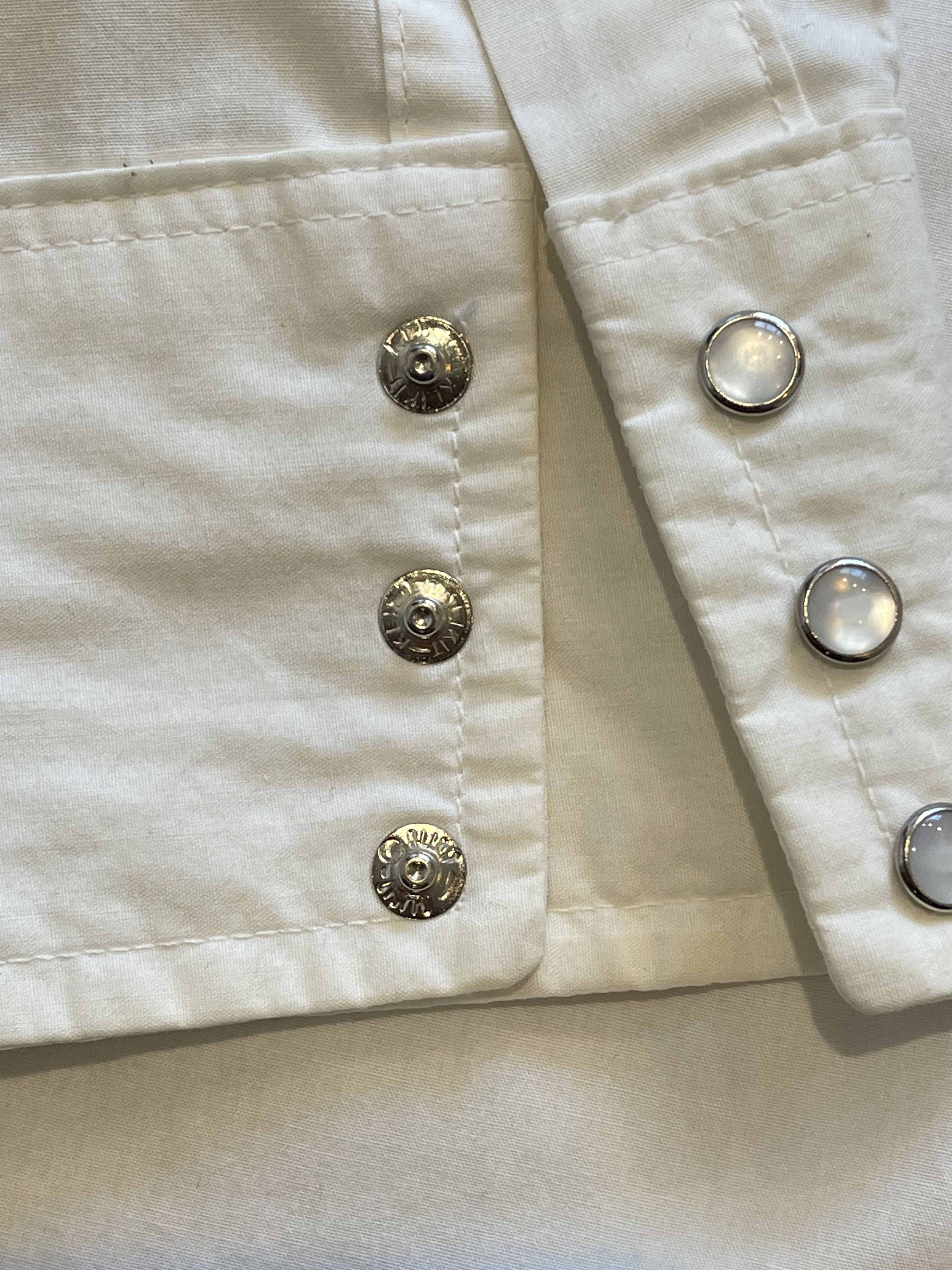 Vintage Wrangler Western Pearl Snap Shirt Made in USA White SzM Size US M / EU 48-50 / 2 - 3 Thumbnail