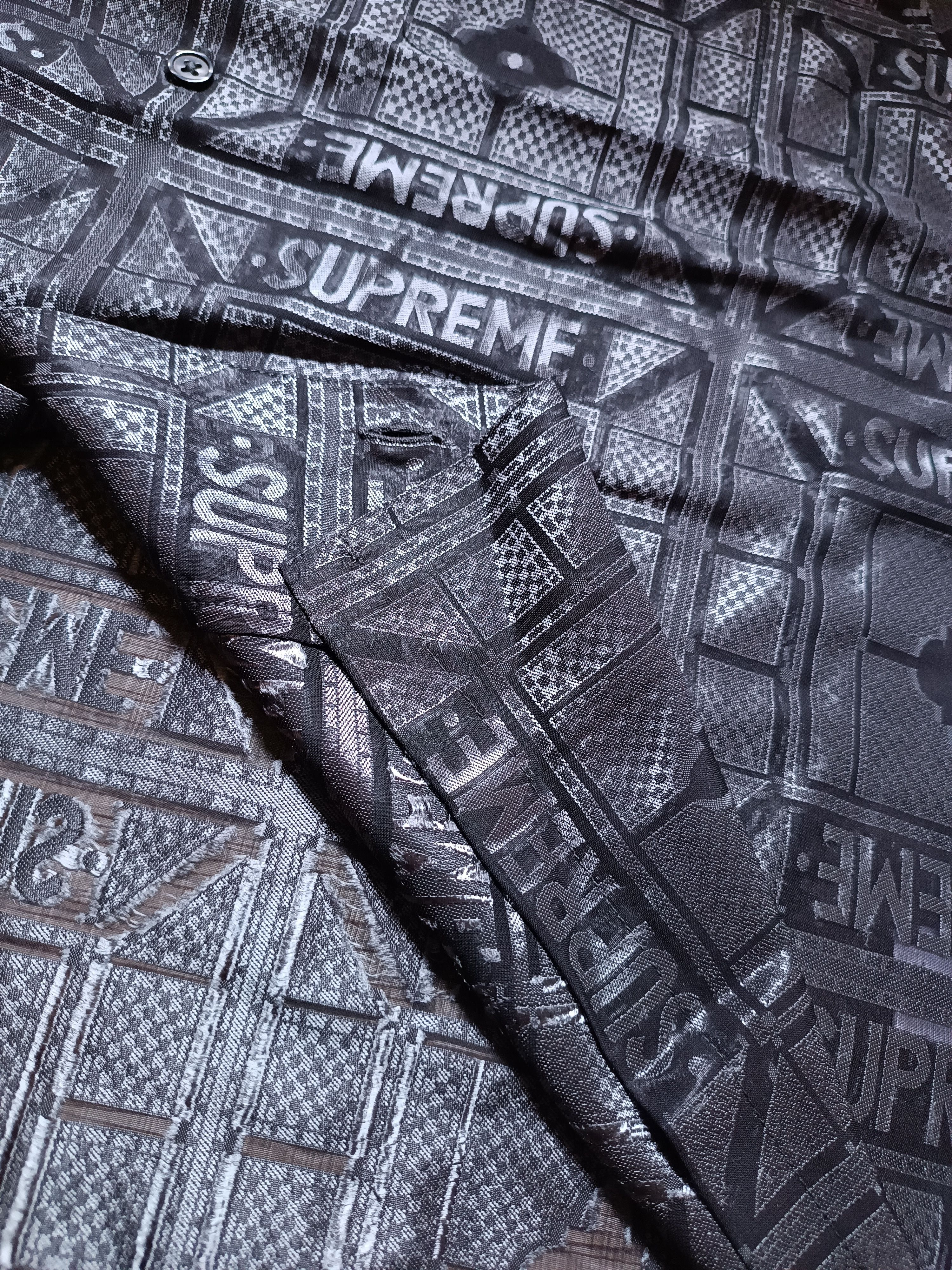 Supreme Supreme Tray Jacquard S/S shirt black Size US L / EU 52-54 / 3 - 3 Thumbnail