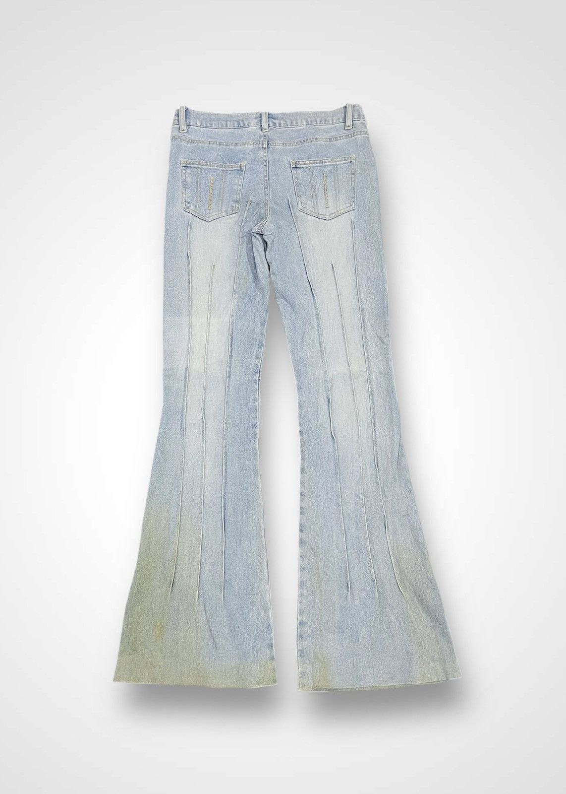 Japanese Brand Overs Points Flare Jeans (13) Size 28" / US 6 / IT 42 - 2 Thumbnail