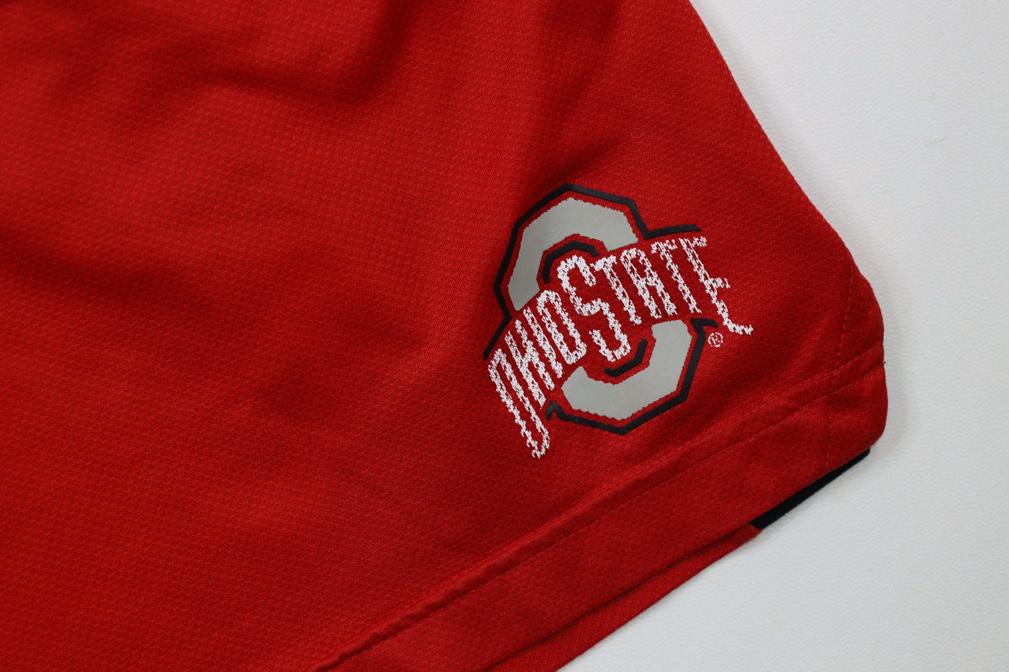 Nike × Vintage Vintage Nike Above Knee Ohio State University Shorts Red Size US 38 / EU 54 - 5 Thumbnail