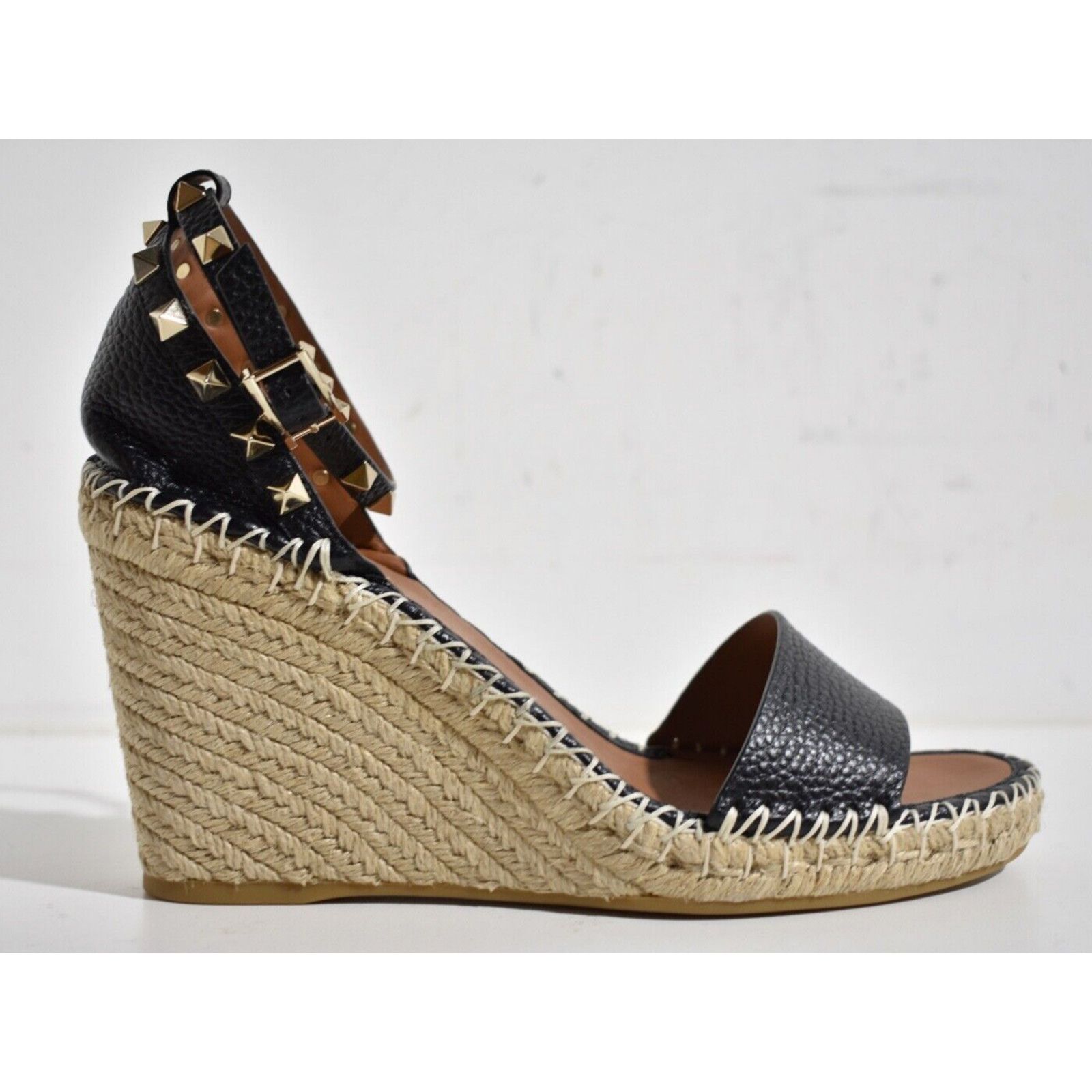 Valentino Rockstud Ankle Strap Platform Wedge Sandal Heel 41 Size US 11 / IT 41 - 2 Thumbnail