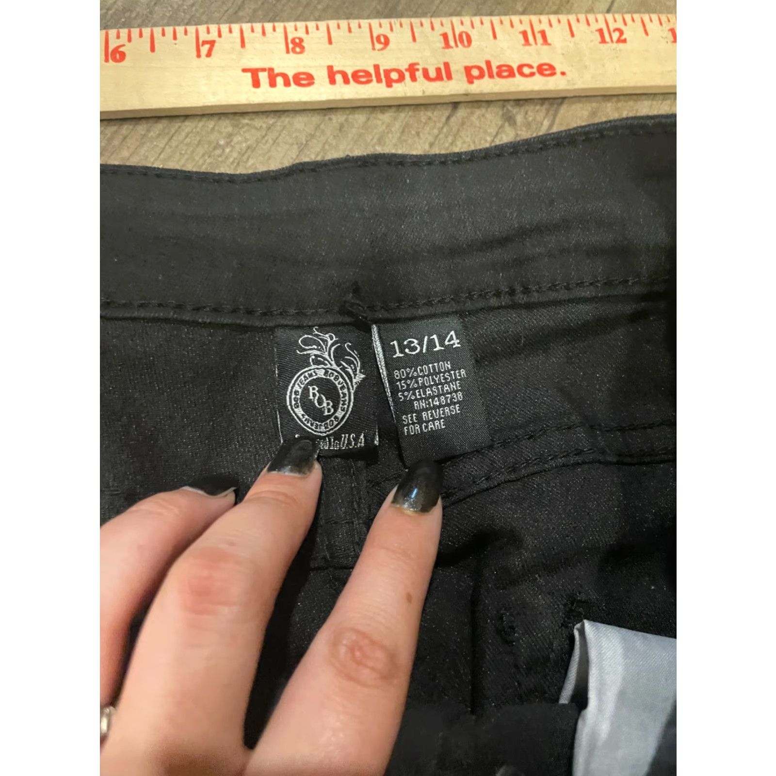 Lucky Brand Lucky Brand Rob Jeans Womens Regular Size 13 Black Distressed Jeans Distressed Pants Classic American Style Mens? Womens Size 34" / US 12 / IT 48 - 4 Thumbnail