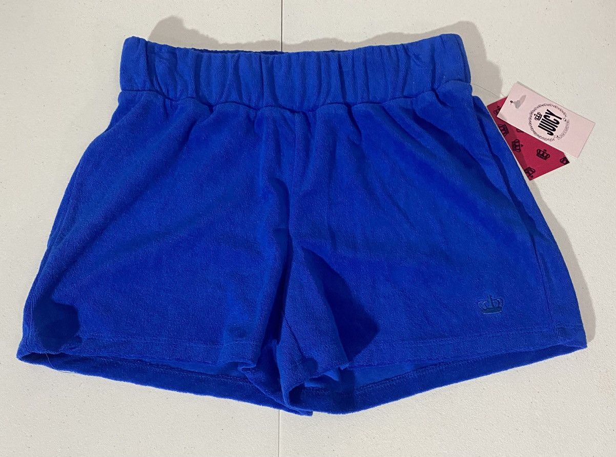 Juicy Couture Juicy couture Y2K regal velour blue splash shorts XS NWT Size 28" / US 6 / IT 42 - 1 Thumbnail