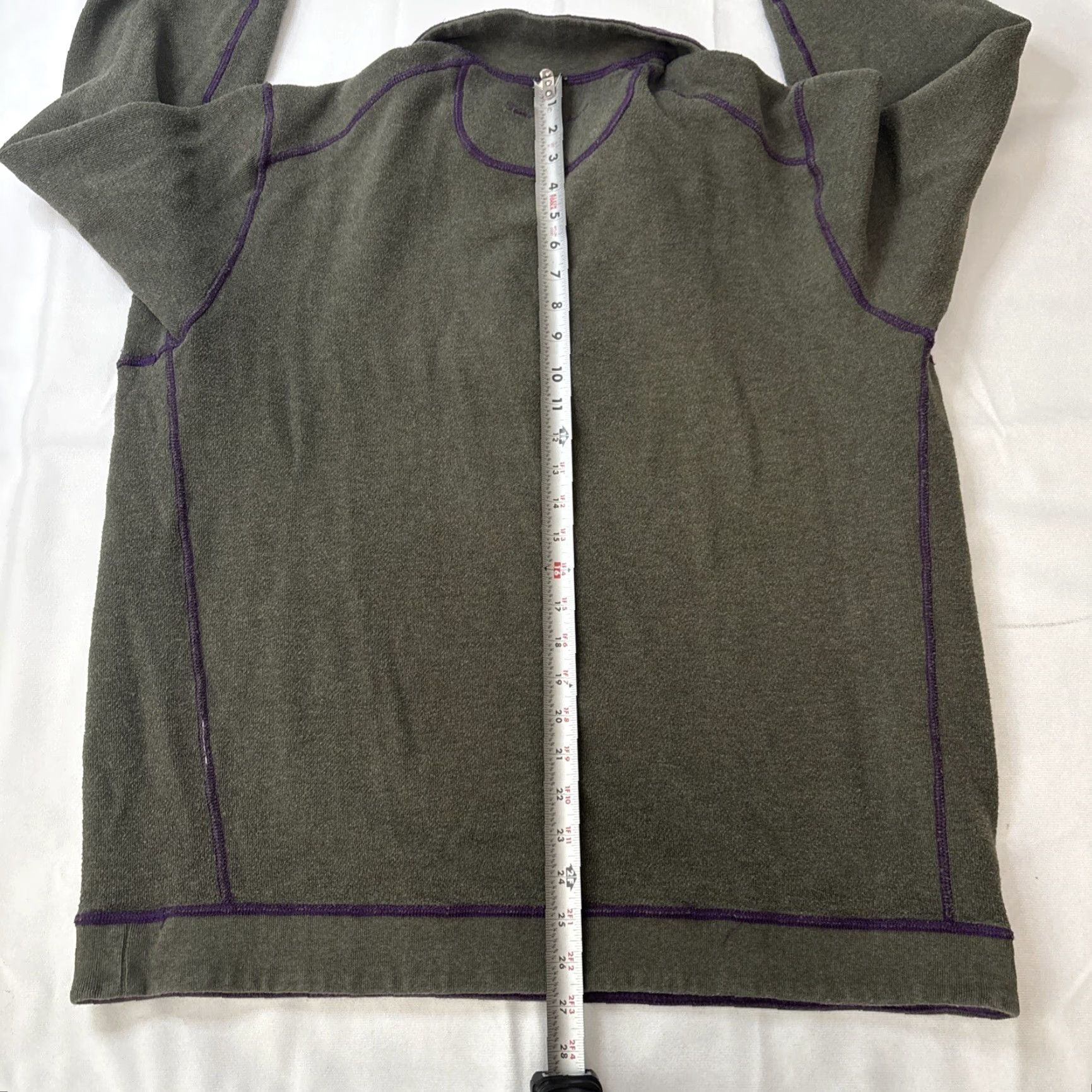 Tommy Bahama VINTAGE Tommy Bahama Sweatshirt 1/4 Zip Pullover Mens Purple Green Reversible 2XL - 100% Cotton Blend Knit Mock Neck Long Sleeve Sweater Shirt Size US XXL / EU 58 / 5 - 6 Thumbnail