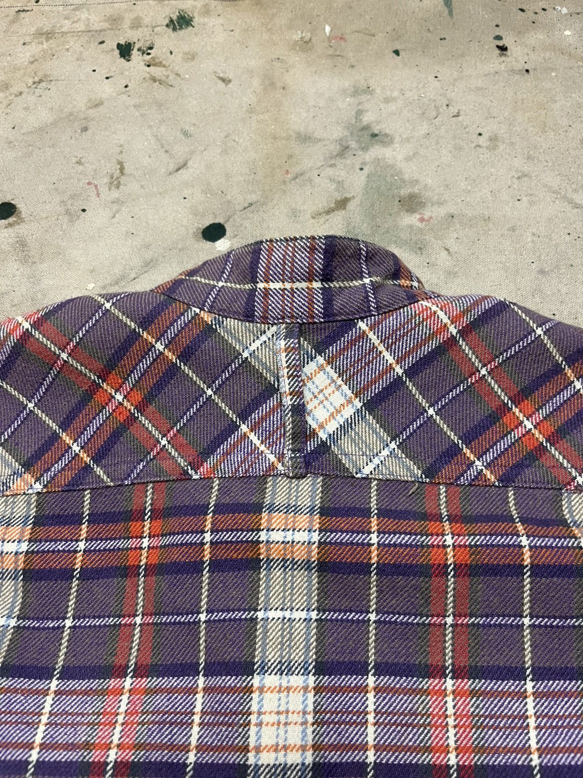 Issey Miyake Vintage Issey Sport Mandarin Collar Plaid Flannel Shirt Size L / US 10 / IT 46 - 7 Thumbnail