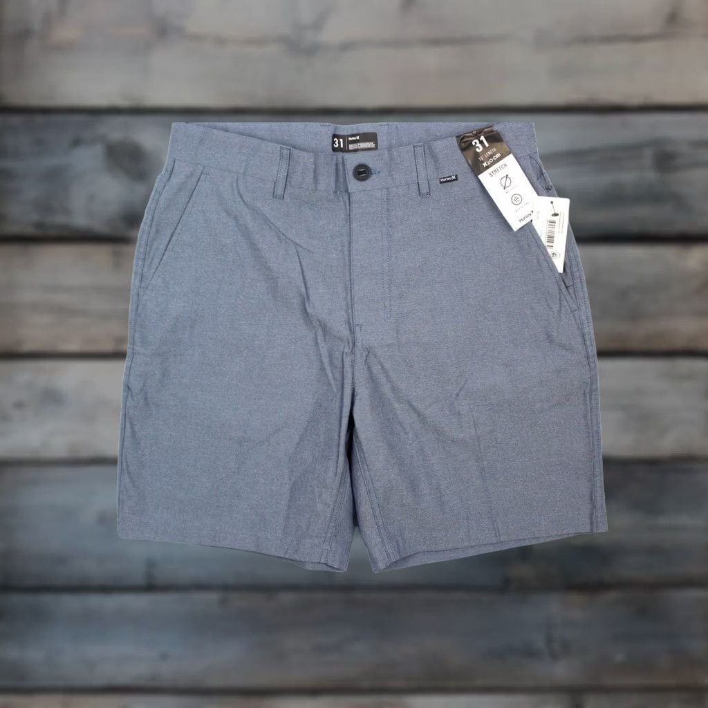 Hurley Hurley Men's H2O-DRI Vapor Chino Shorts 31 x 7" Inseam Medium Blue Size US 31 - 1 Thumbnail