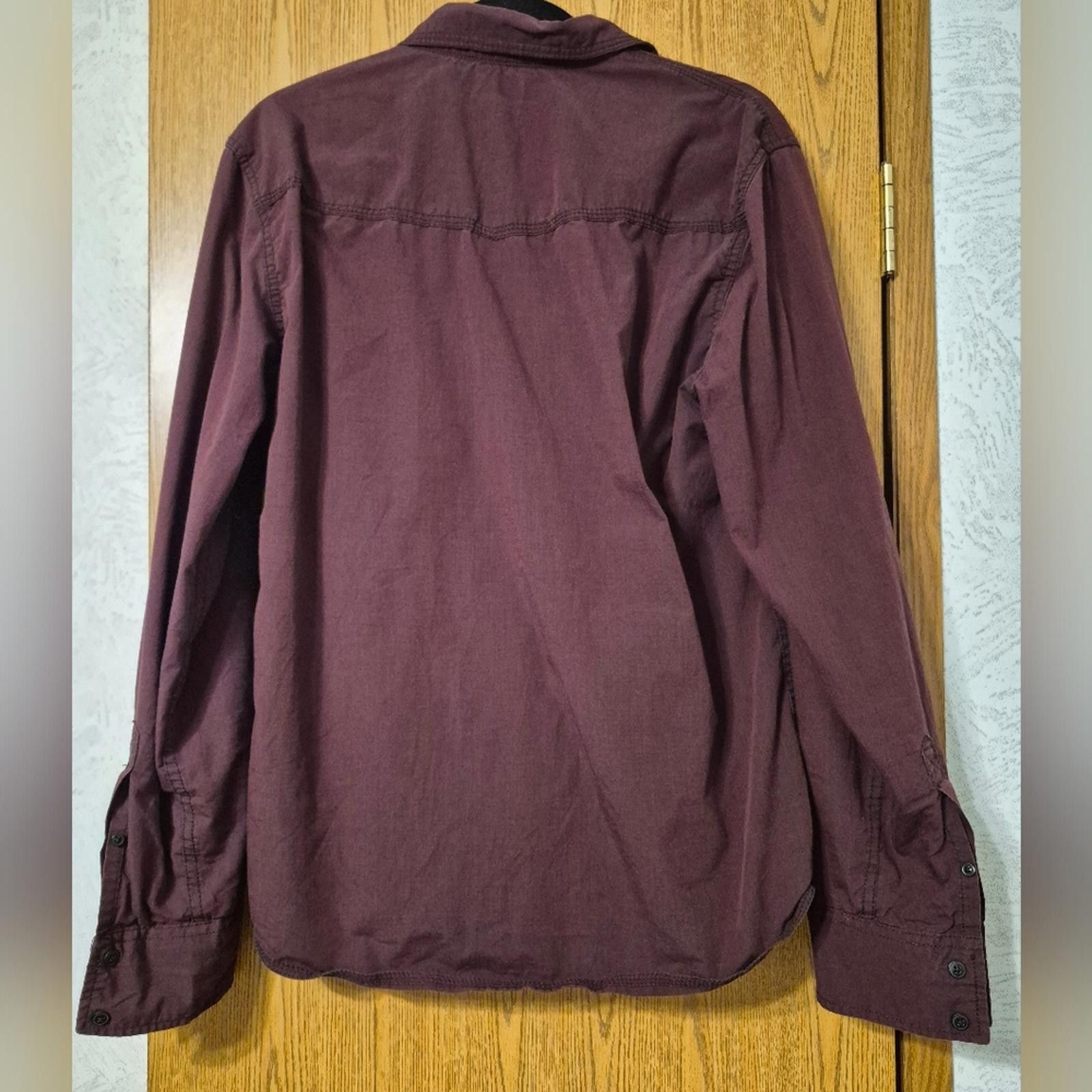 Decree Decree Men's Dark Red Shirt Large Size US L / EU 52-54 / 3 - 3 Thumbnail