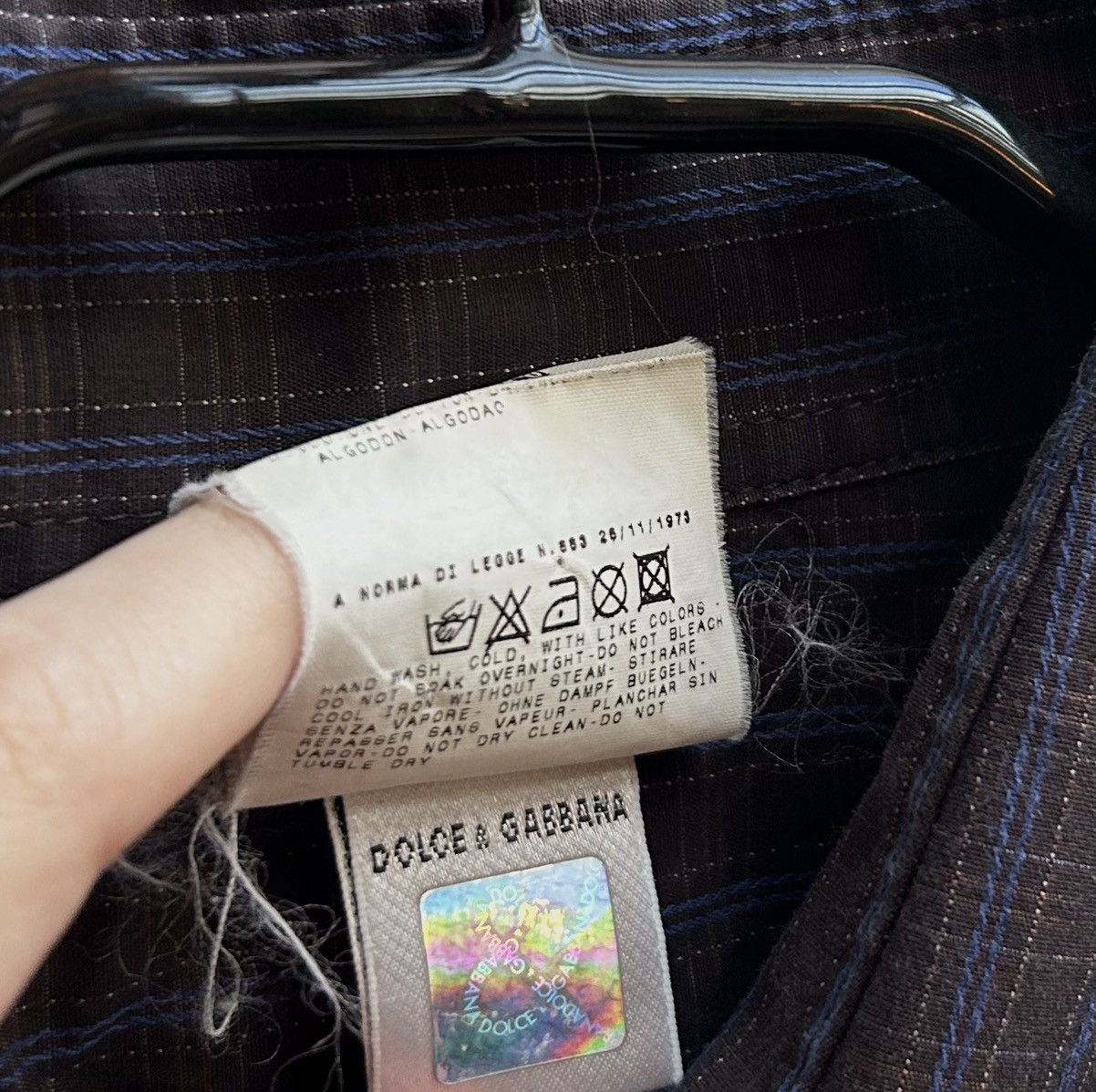Dolce & Gabbana × Vintage Vintage Dolce & Gabbana Plaid Long Sleeve Shirt Size US M / EU 48-50 / 2 - 5 Thumbnail