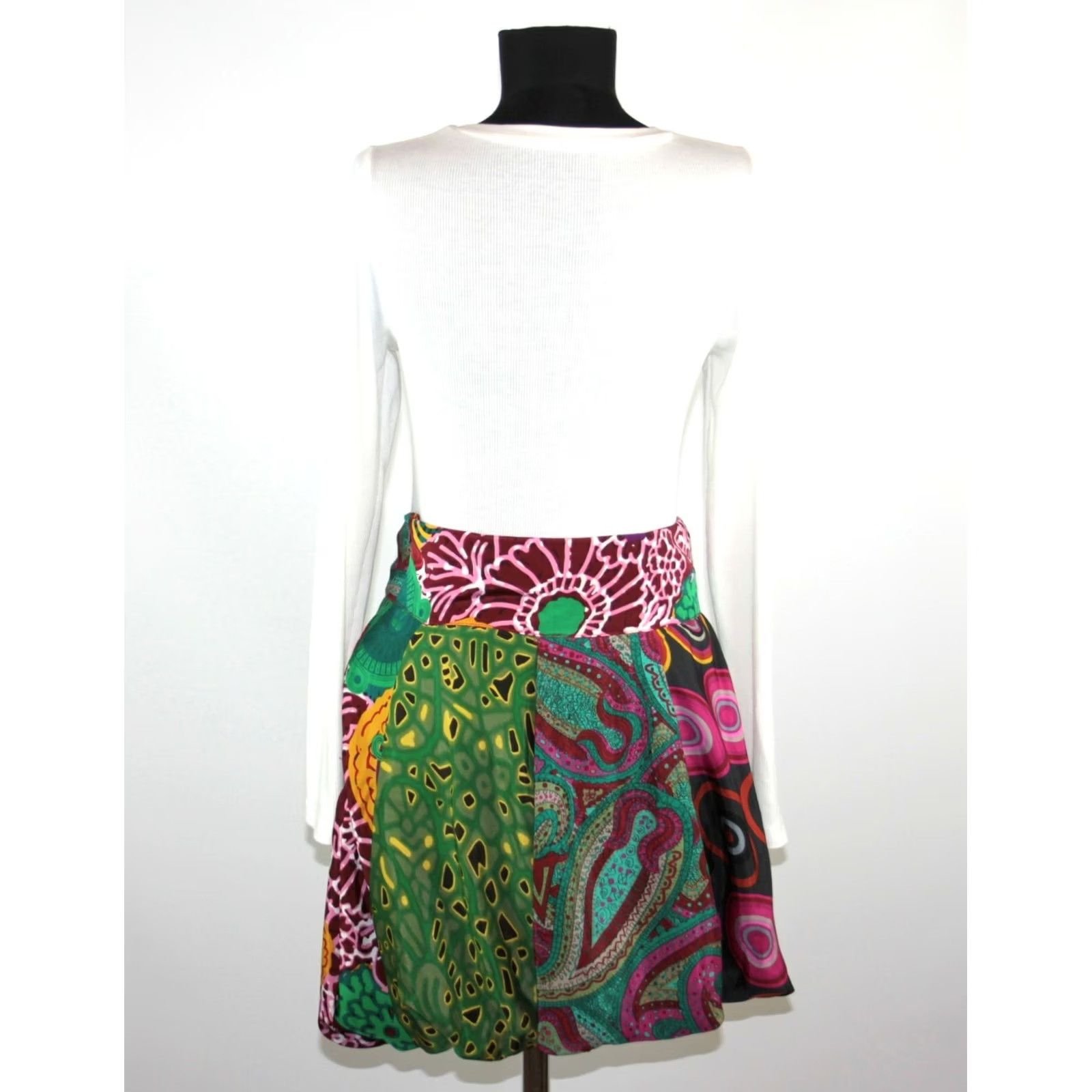 Desigual Desigual womens skirt Size 36 Multicoloured A-Line Polyester Size 25" / US 0 / IT 36 - 6 Thumbnail