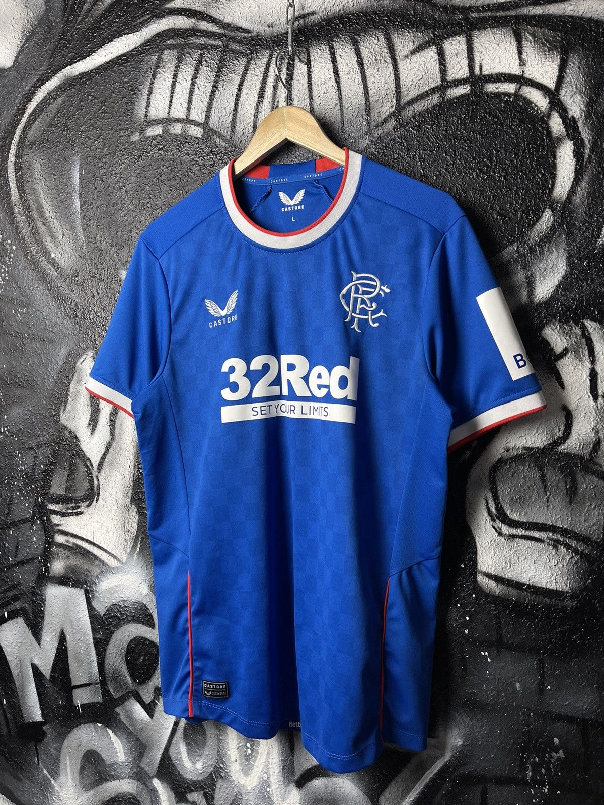 Castore Castore Rangers Home 22/23 Jersey T-Shirt Men’s Size L Size US L / EU 52-54 / 3 - 1 Thumbnail