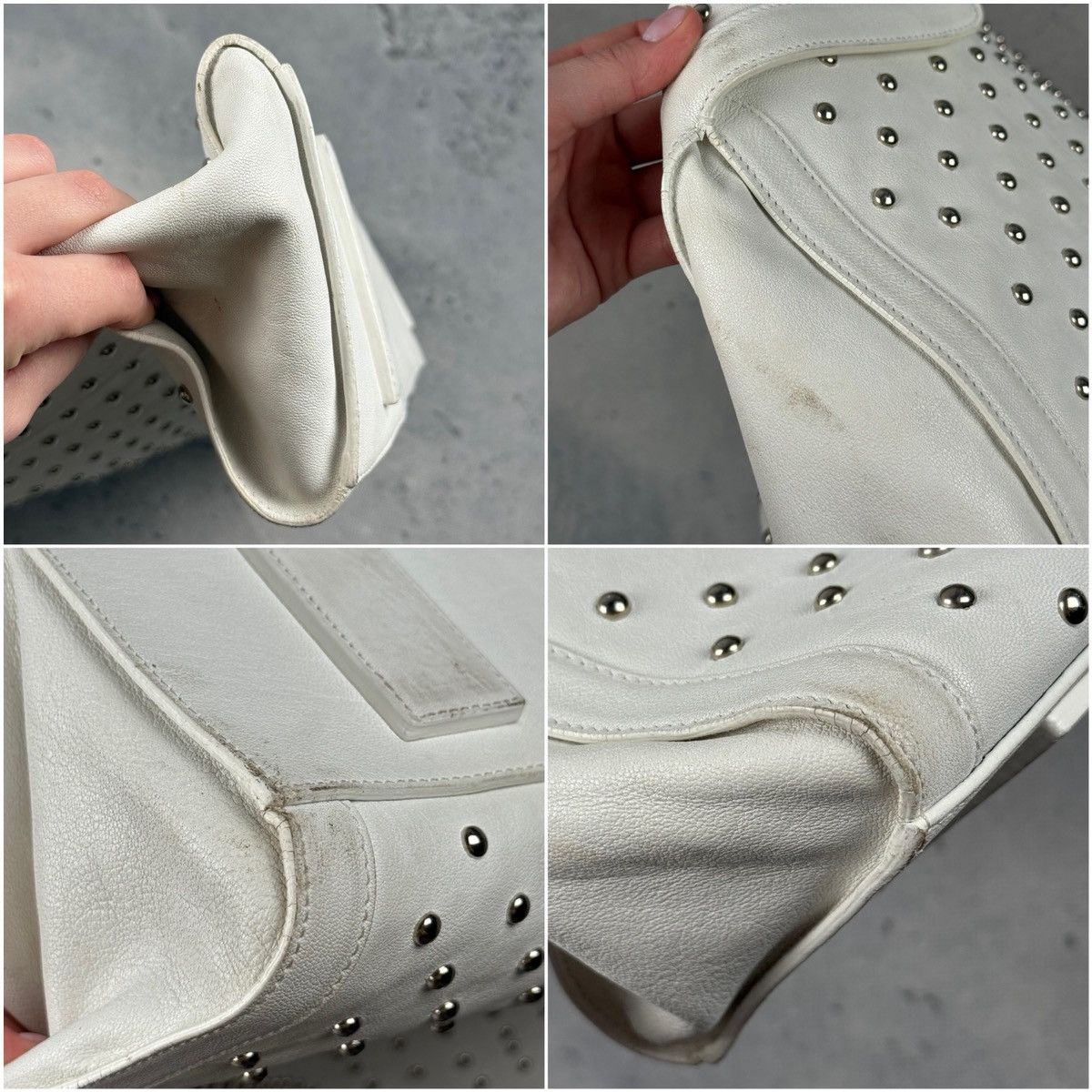 Alexander McQueen Alexander McQueen Studded De Manta Leather Tote Archive Bag Size ONE SIZE - 12 Thumbnail