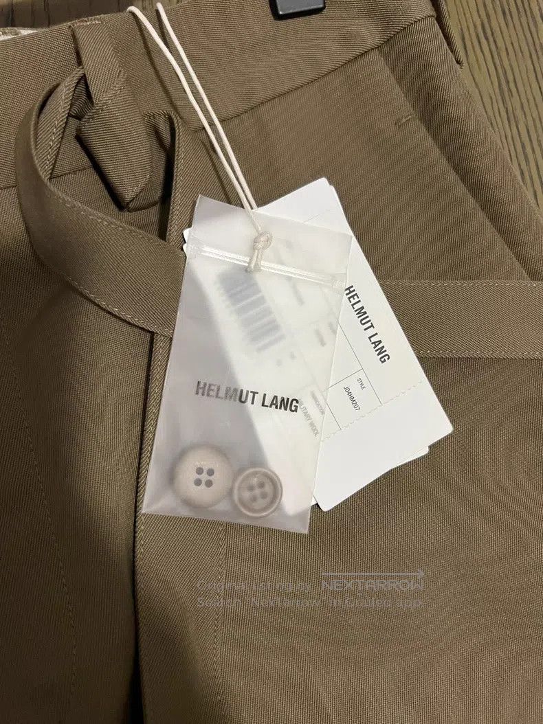 Helmut Lang Helmut Lang size 29 Brown Wool Straight Leg Trousers Size 36R - 3 Thumbnail