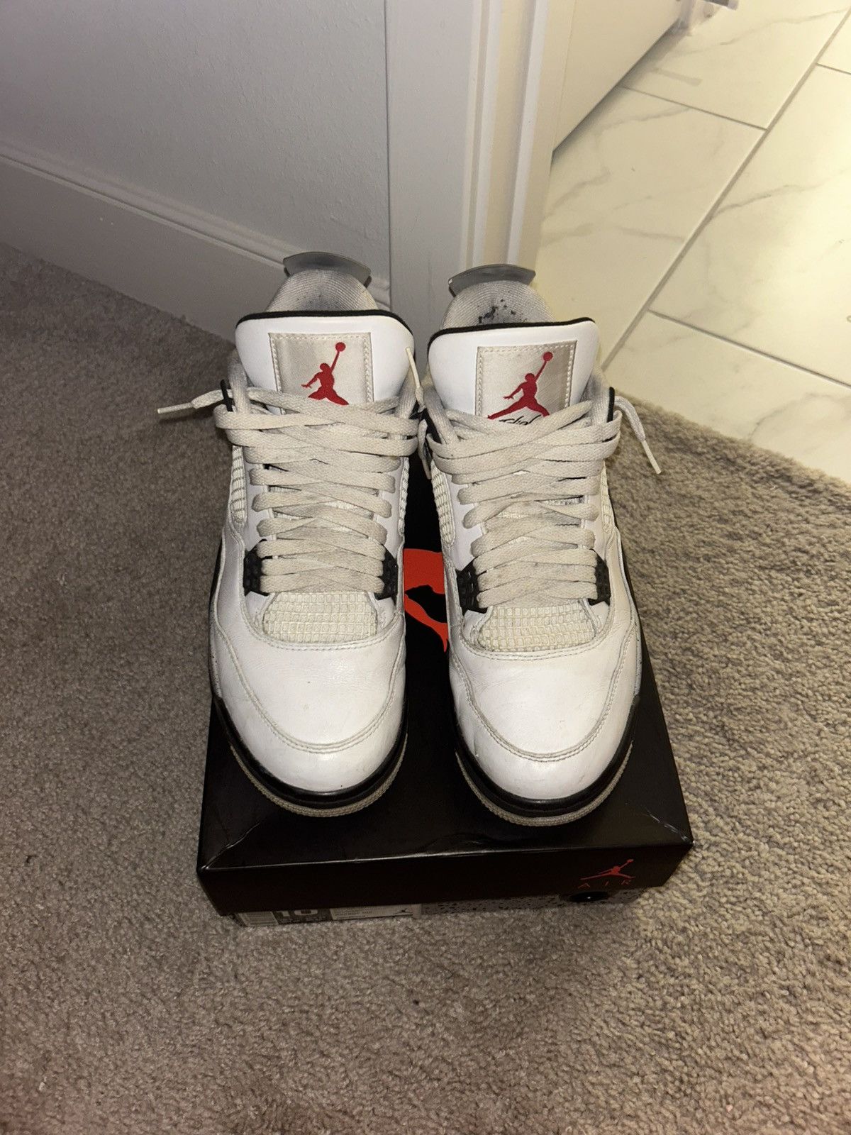 Jordan Brand Jordan 4 White Cement Size US 10 / EU 43 - 4 Thumbnail