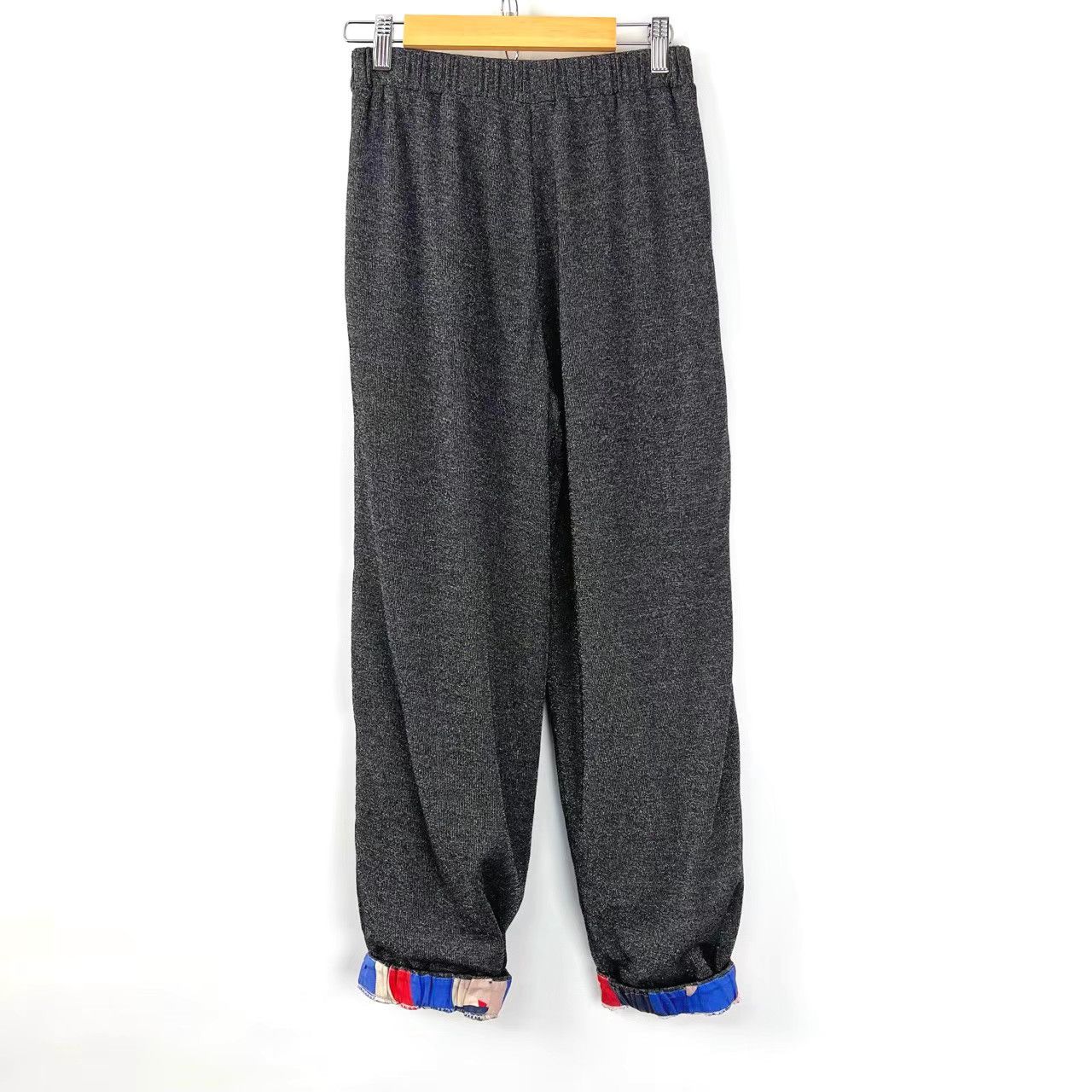 Chanel Chanel Gray Metallic Thread Wide-Leg Casual Pants K12 Size 26" / US 2 / IT 38 - 2 Thumbnail