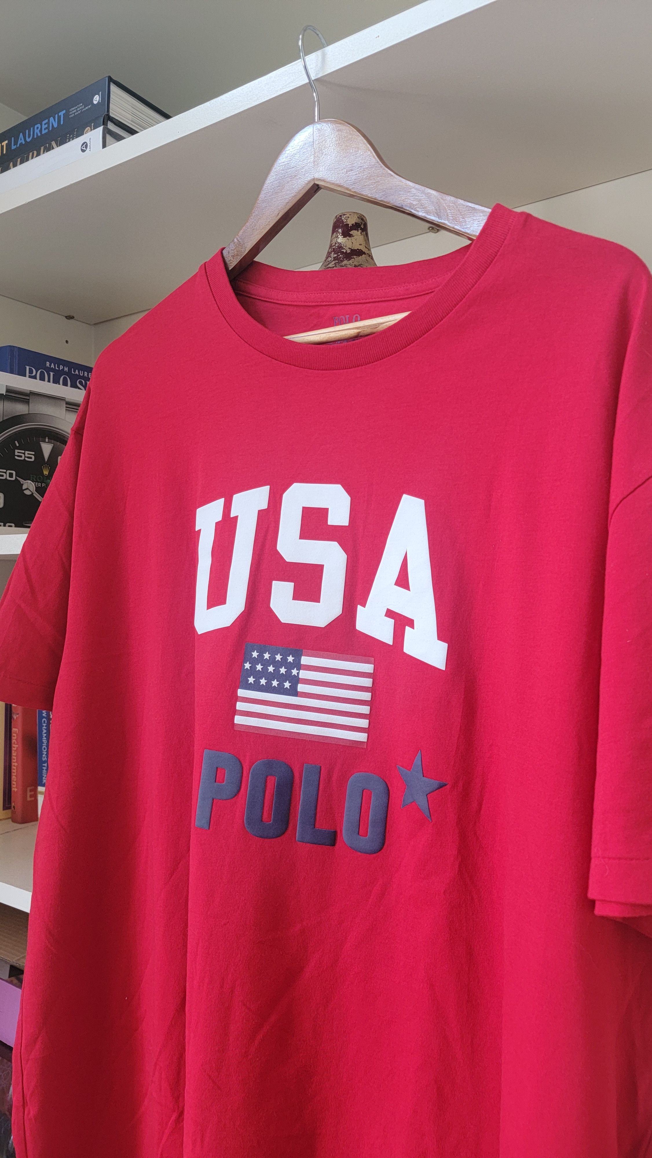 Polo Ralph Lauren Polo Ralph Lauren Shirt USA Flag Classic Fit Red Size US XL / EU 56 / 4 - 5 Thumbnail