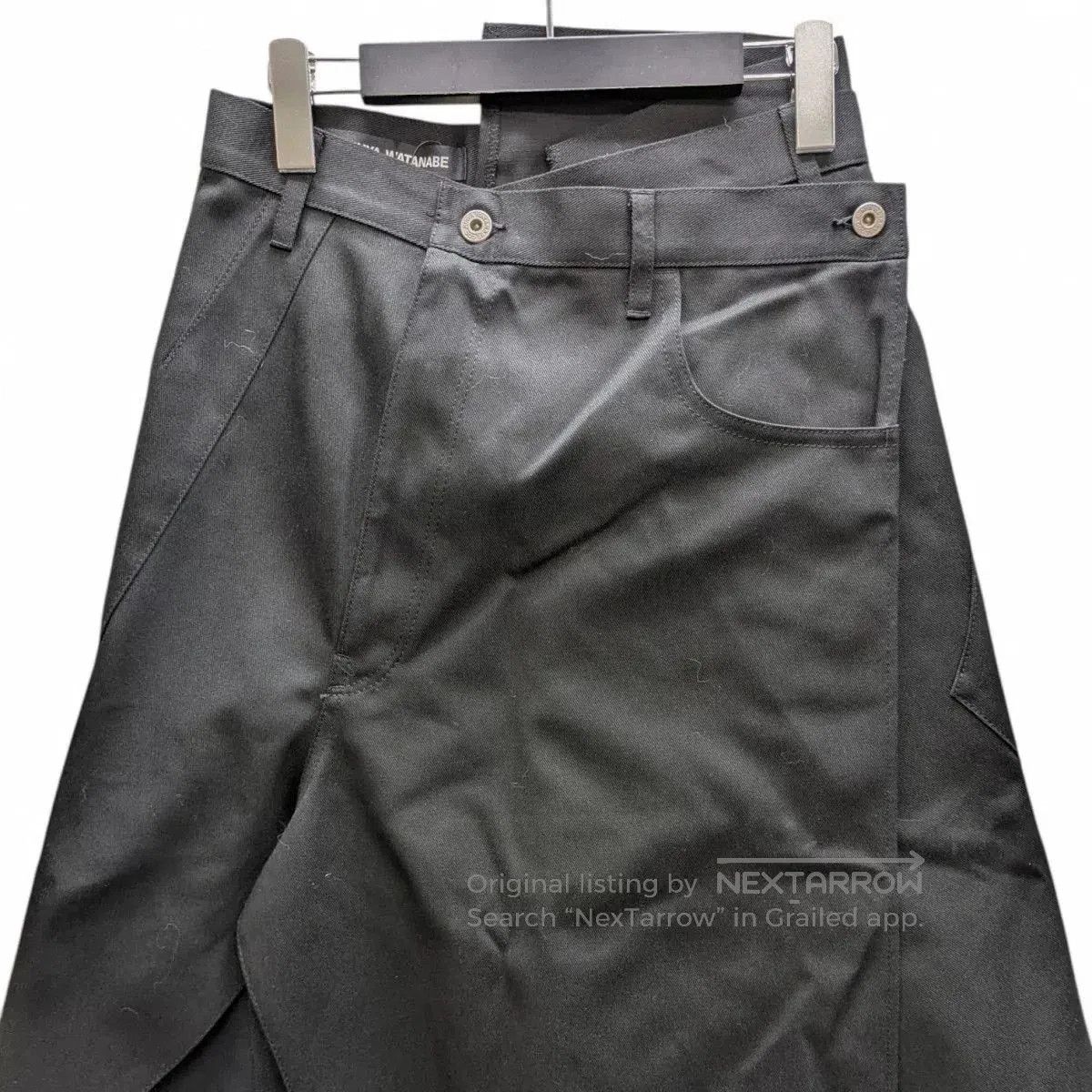 Junya Watanabe Junya Watanabe Black Deconstructed Denim Skirt. Size 24" / US 00 / IT 34 - 4 Thumbnail
