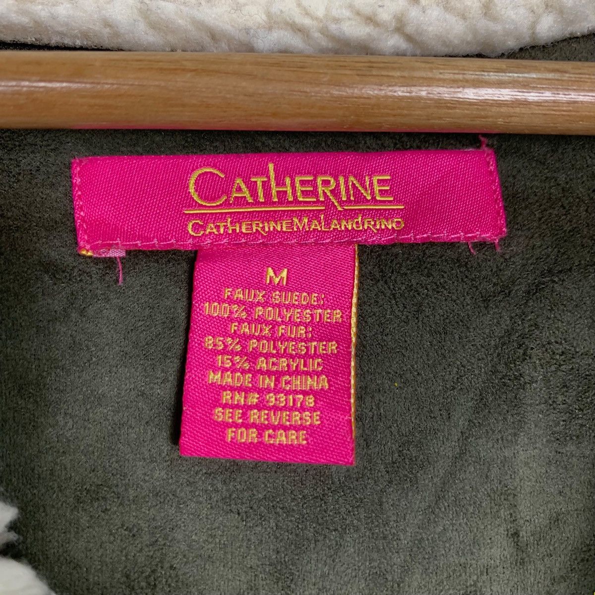 Japanese Brand CATHERINE MALAND RINO Faux Fur Asymmetrical Jacket #0082-C5 Size M / US 6-8 / IT 42-44 - 12 Thumbnail