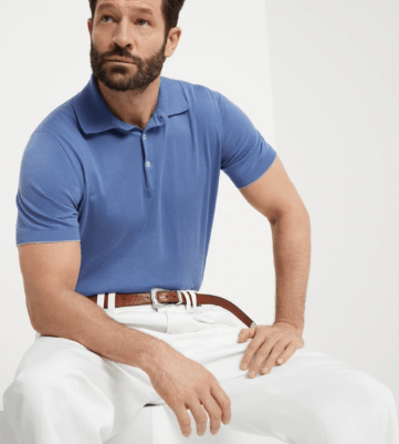 Brunello Cucinelli Polo Sweater in Medium Blue Size US L / EU 52-54 / 3 - 3 Thumbnail