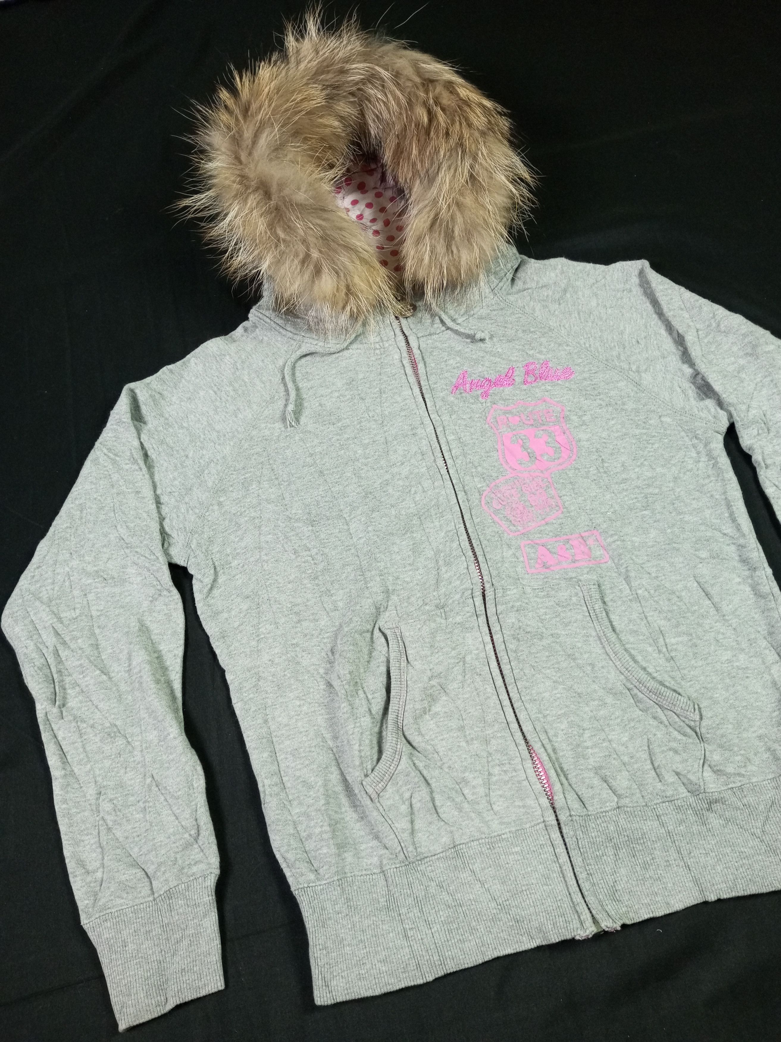 Angel Blue Women’s Size L on tag 00s Angel Blue Fur Hoodie Size L / US 10 / IT 46 - 3 Thumbnail