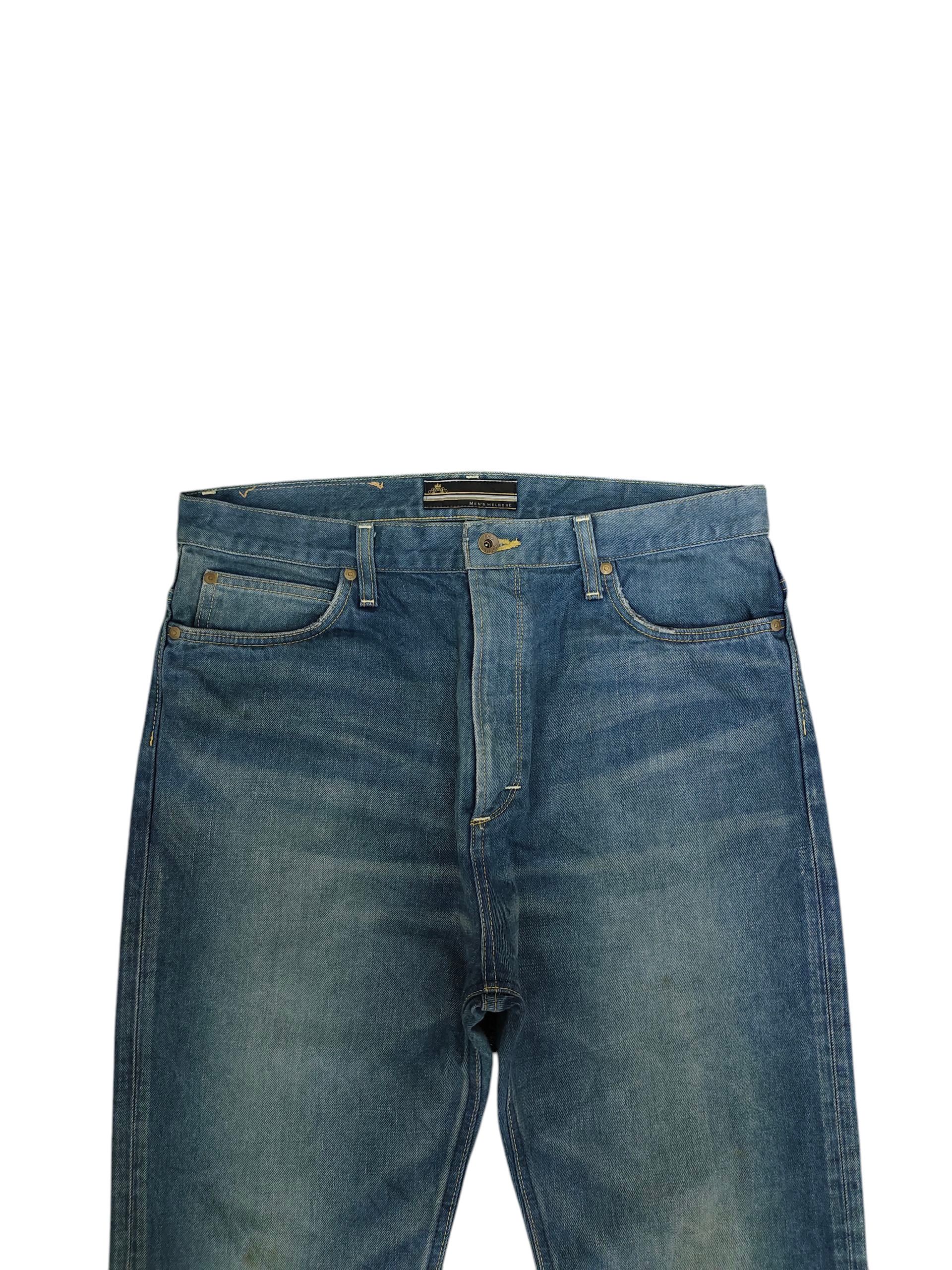 Undercover Lee X Men Melrose Japan Clawmark Faded Denim Jeans Size US 36 / EU 52 - 2 Thumbnail