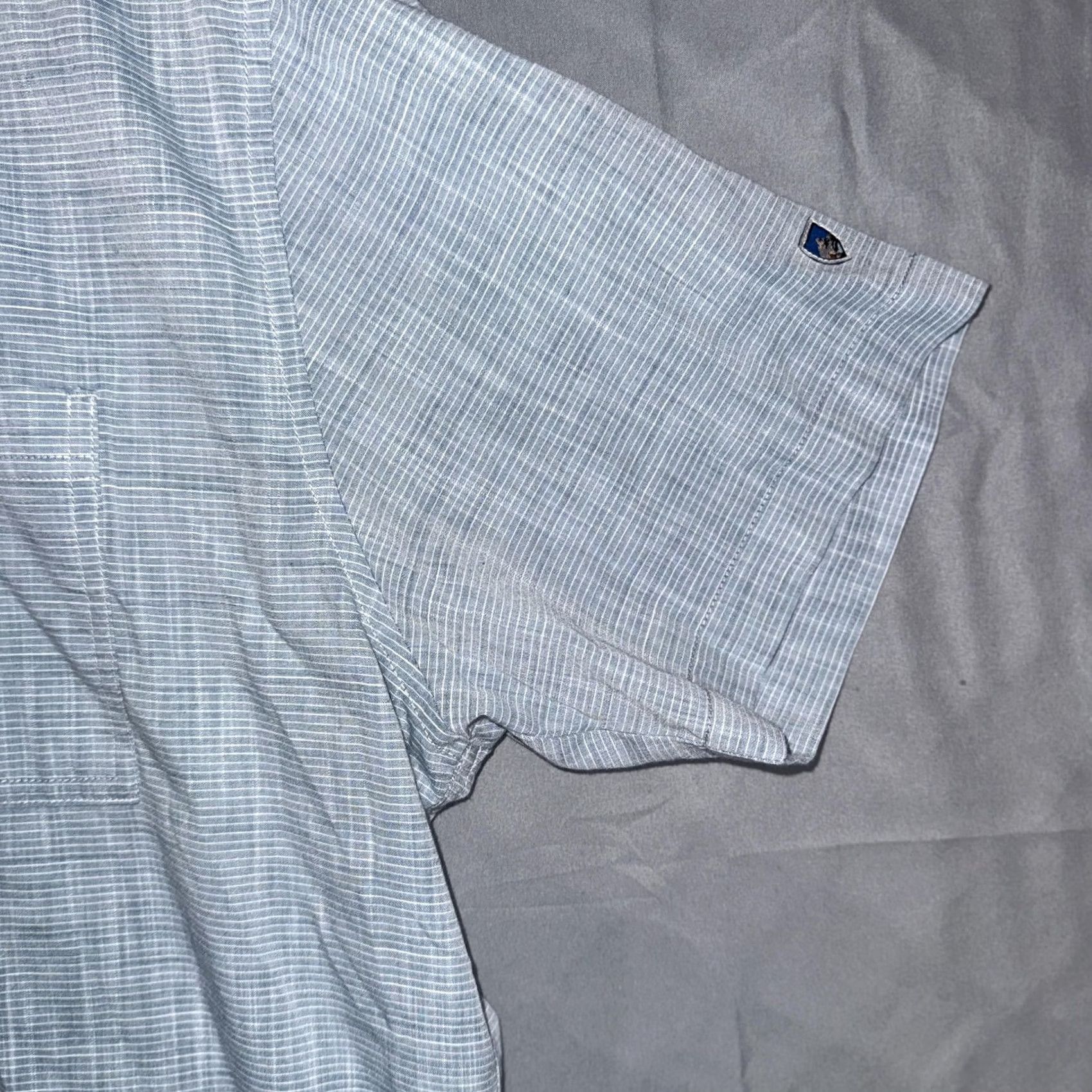 Vintage KÜHL Shirt Mens Large Blue Check Woven Short Sleeve Button Front Casual Size US L / EU 52-54 / 3 - 6 Thumbnail