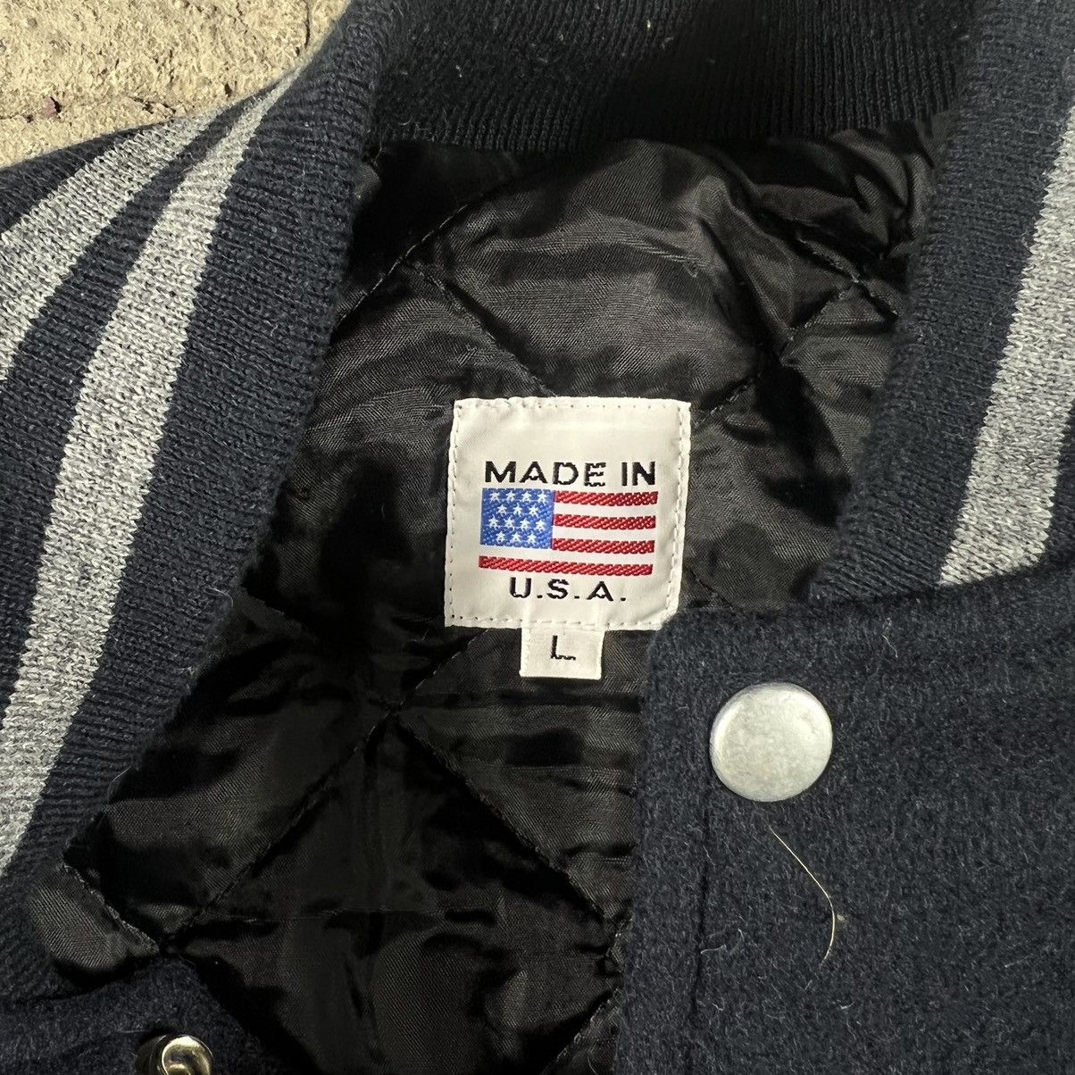 Japanese Brand Vintage 90s Wool Bomber Jacket Varsity Jary Size US L / EU 52-54 / 3 - 6 Thumbnail