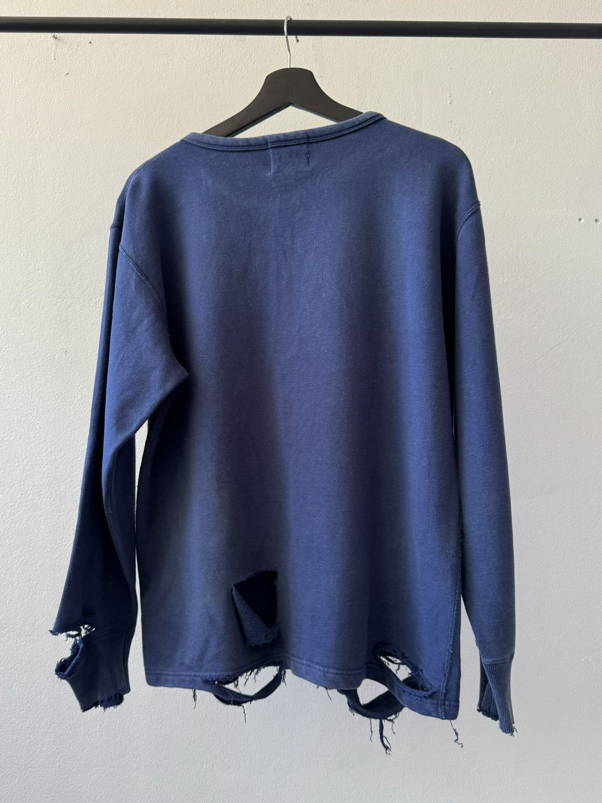 Kapital × Vintage Distressed “Crew” U.S Army Pearl Diver Perfect Sweatshirt Size US XS / EU 42 / 0 - 2 Thumbnail